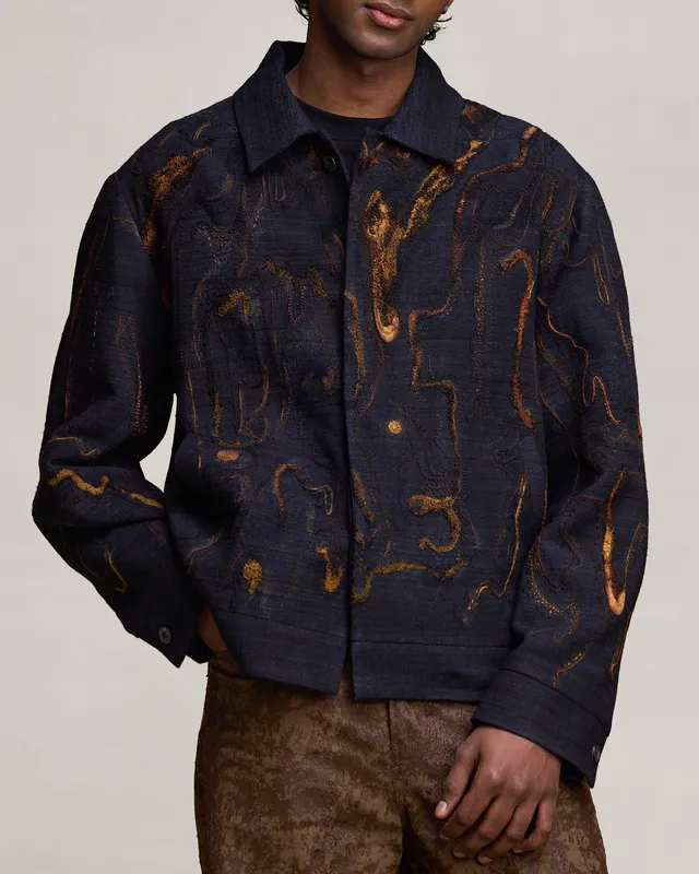 COUNTRYMADE Jackets Fading Cemofalge Jacket veste en soie Eri brodée