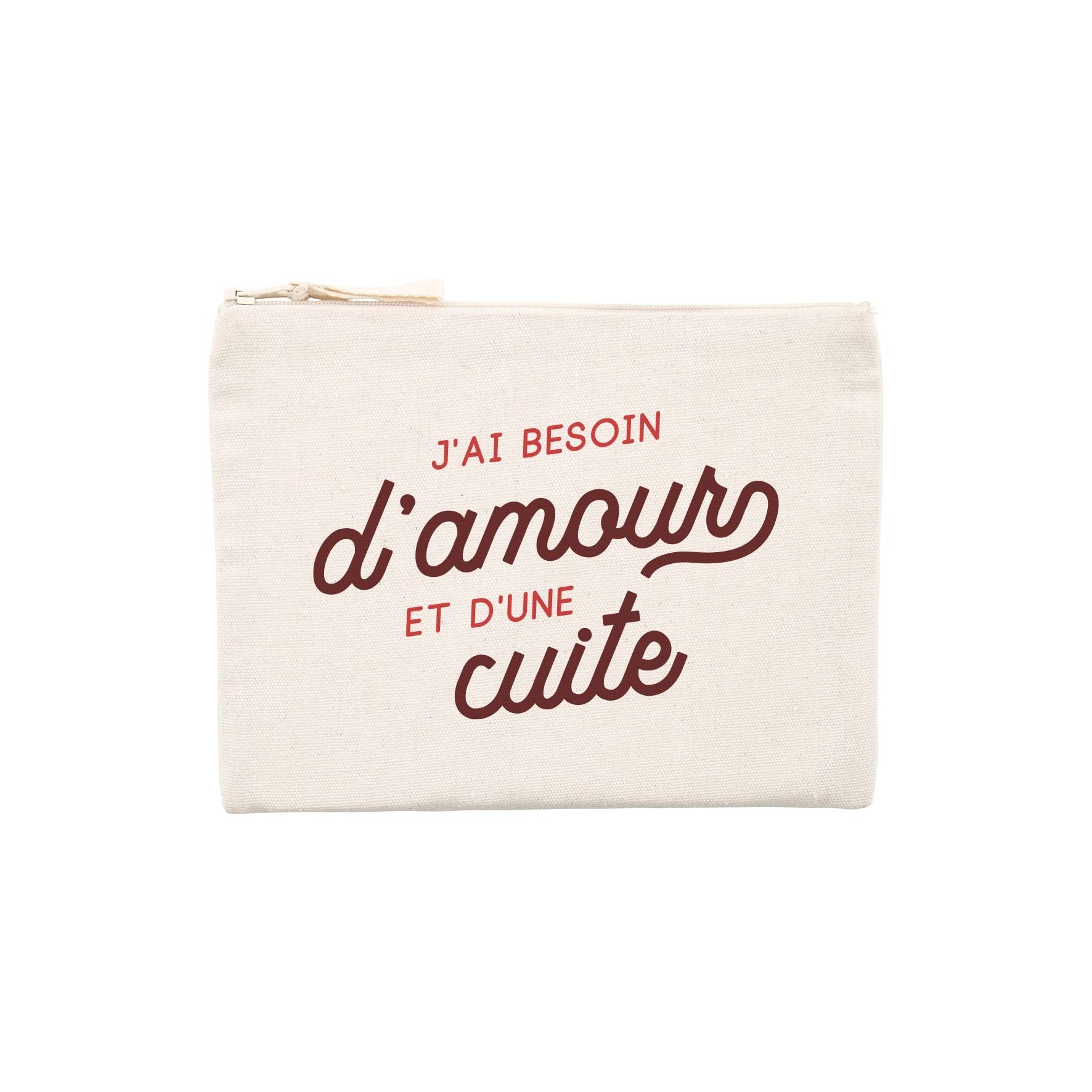 Juste Un T-shirt Pochettes J'ai besoin d'amour pochette apéro