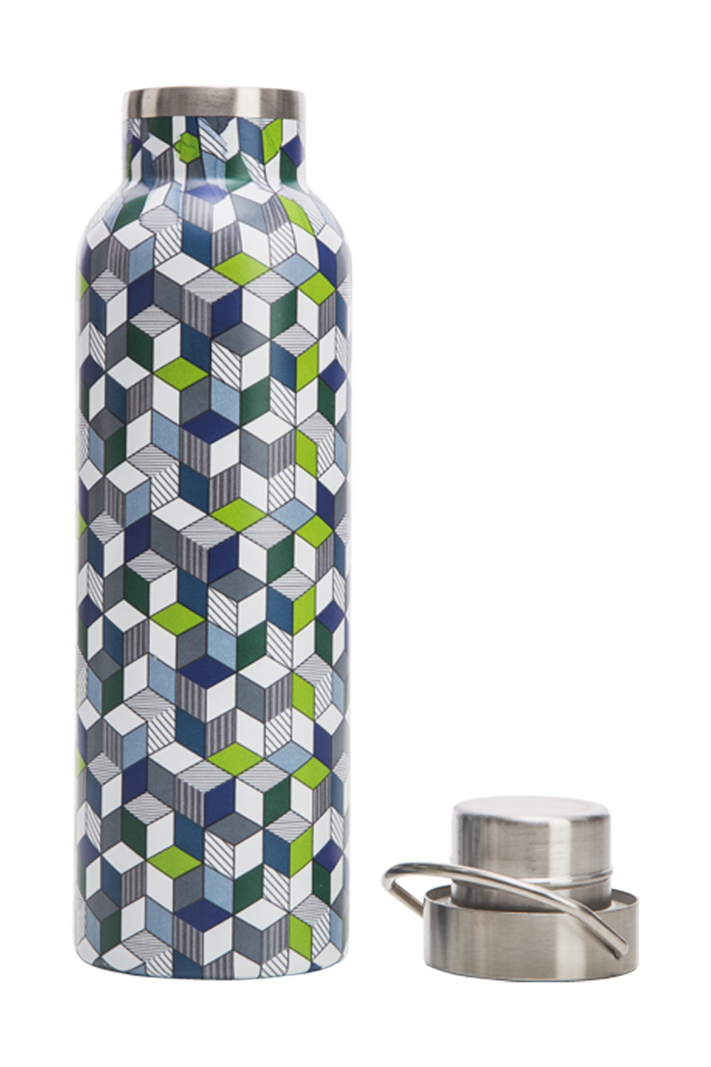 Tranquillo Gourde thermos cubes isotherme 600 ml inox double paroi
