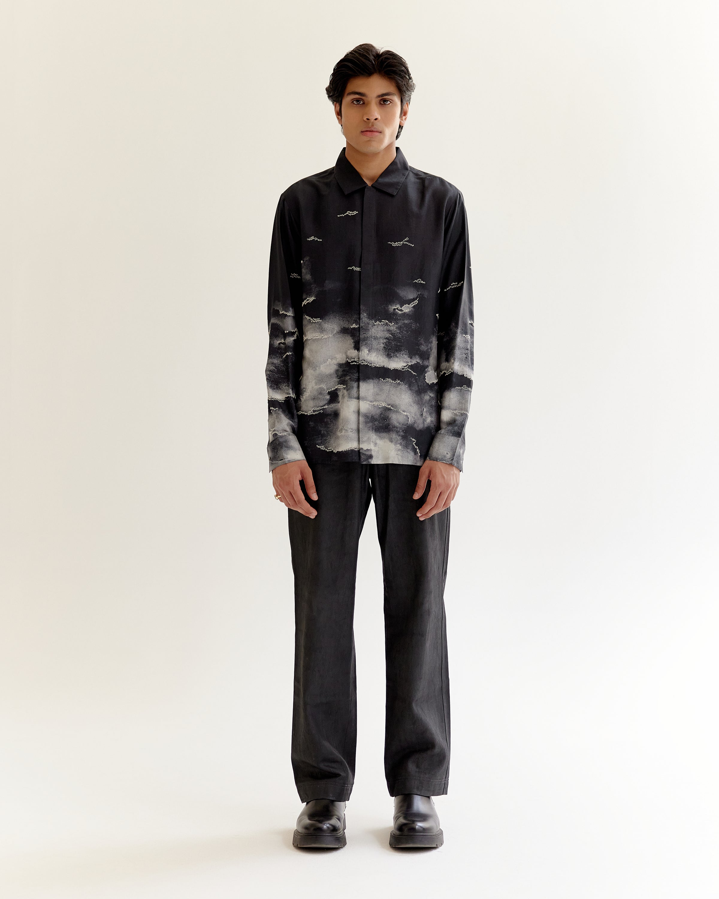 COUNTRYMADE Shirts Smoke Cloud Shirt chemise soie sur mesure