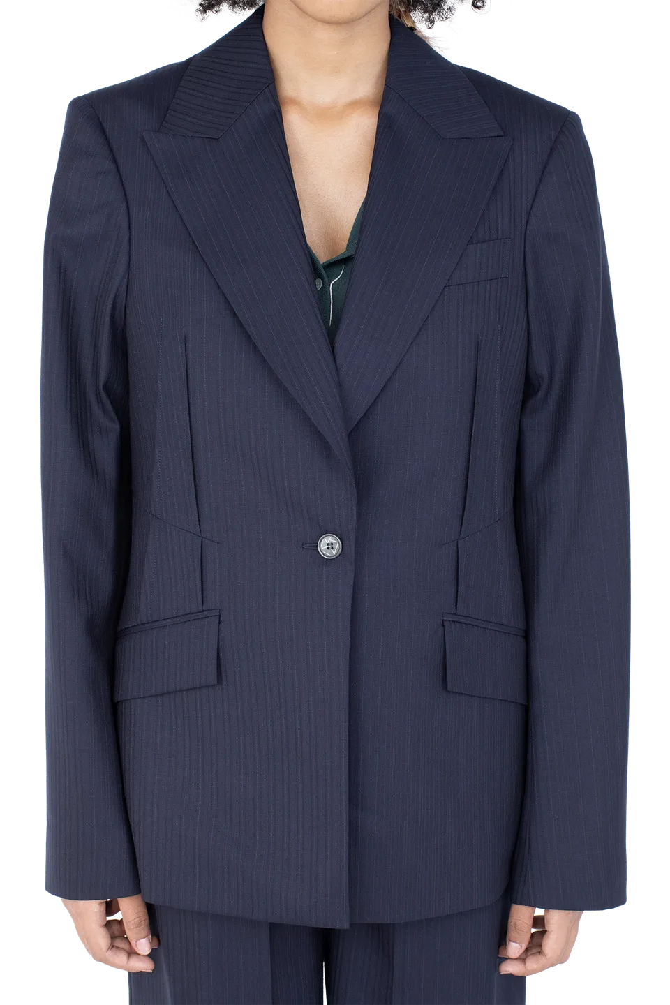 Kiko Kostadinov Outerwear TRIPOLINA Tailored Jacket veste tailleur Navy en laine
