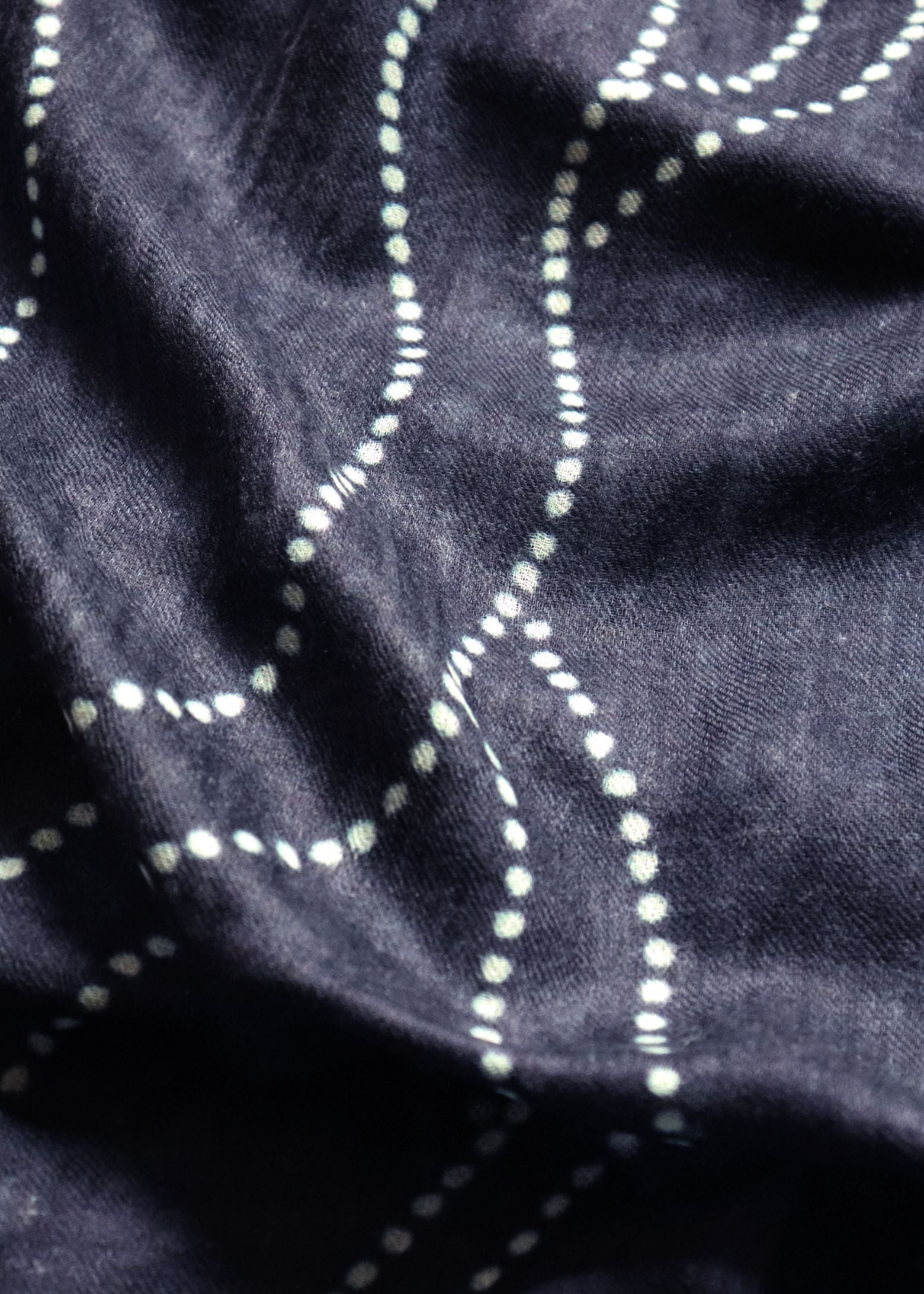 COUNTRYMADE Accessories Constellation Print Scarf écharpe marine 70 x 200 cm cachemire