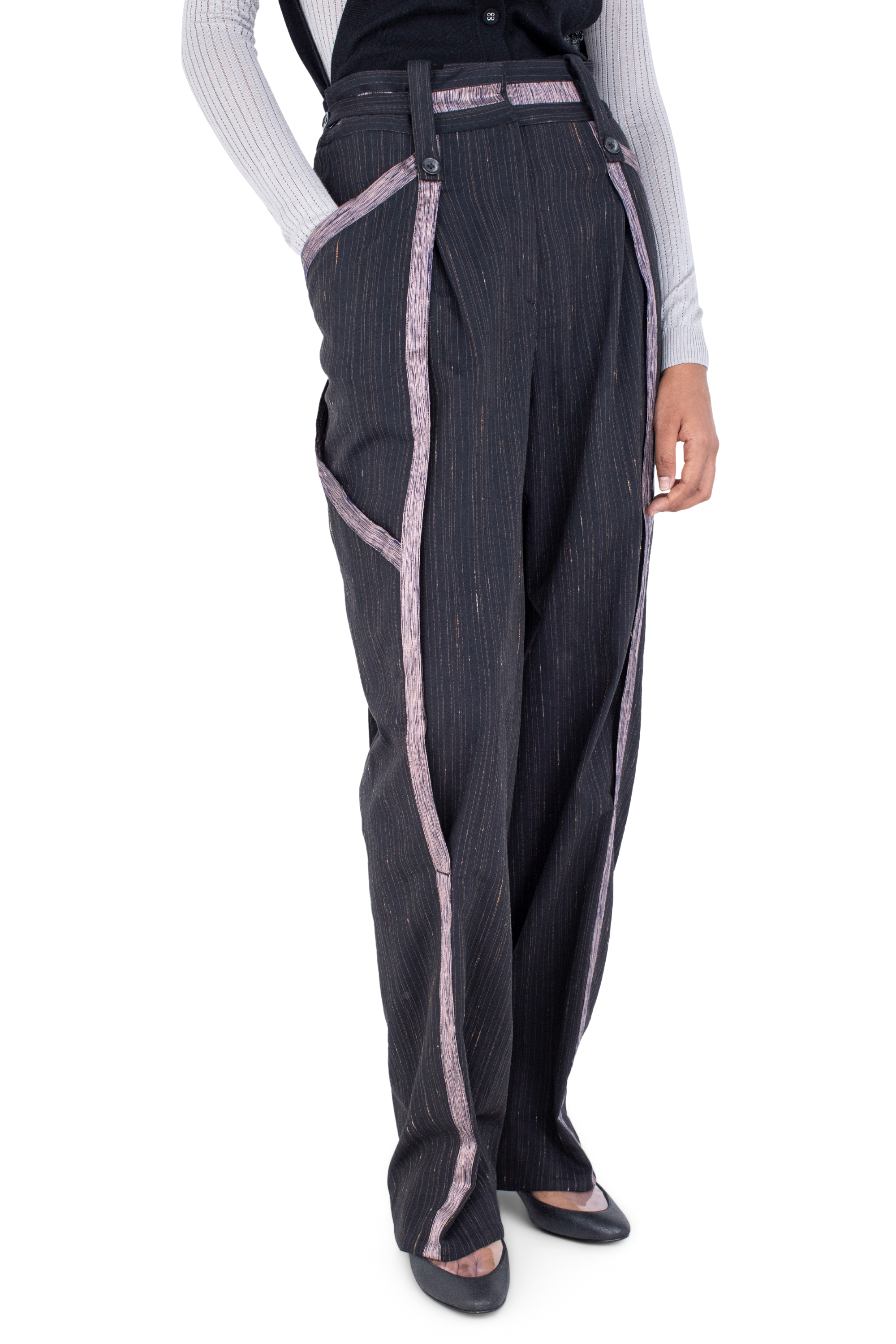 Kiko Kostadinov Bottoms AUDAX Trousers pantalon Charcoal Rose