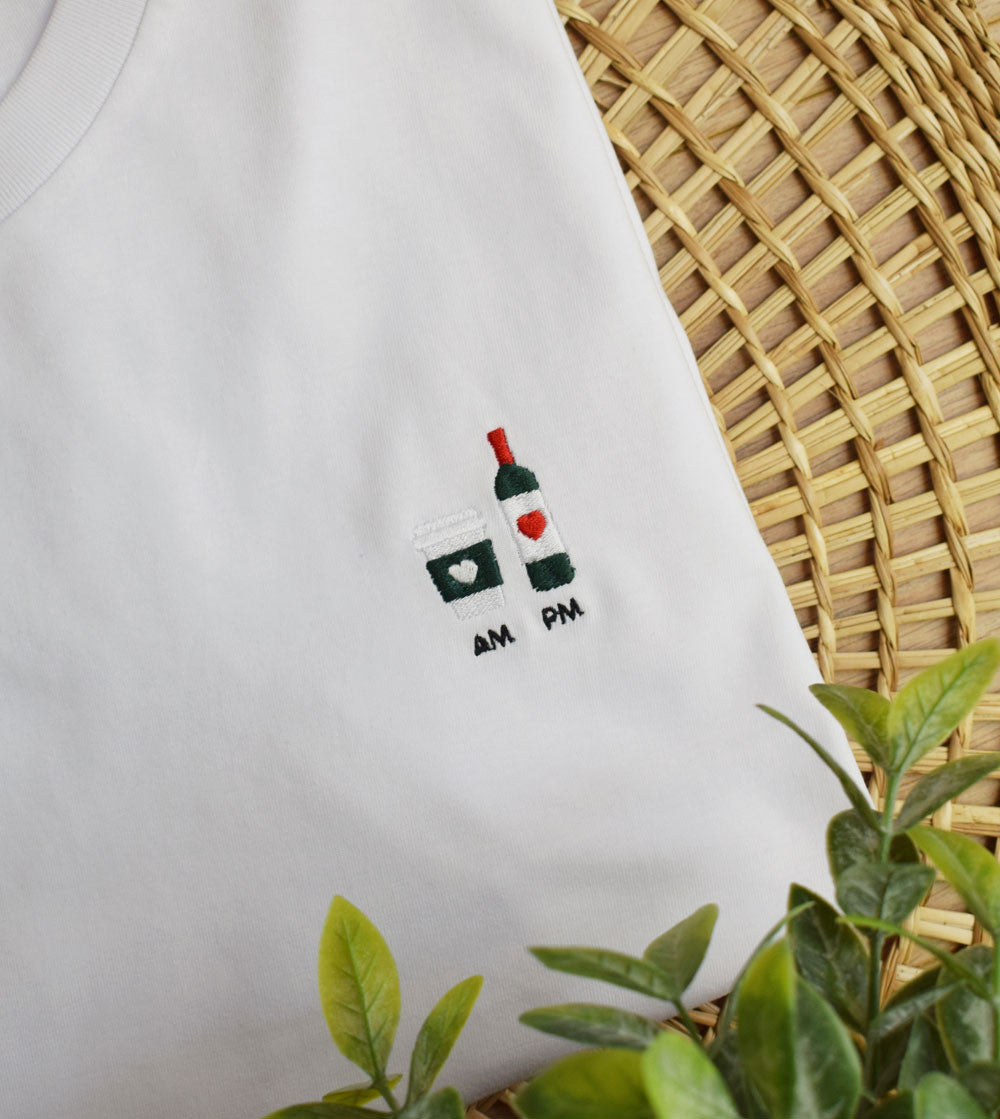 Juste Un T-shirt T-shirts Brodés Matin & Soir t-shirt coton bio