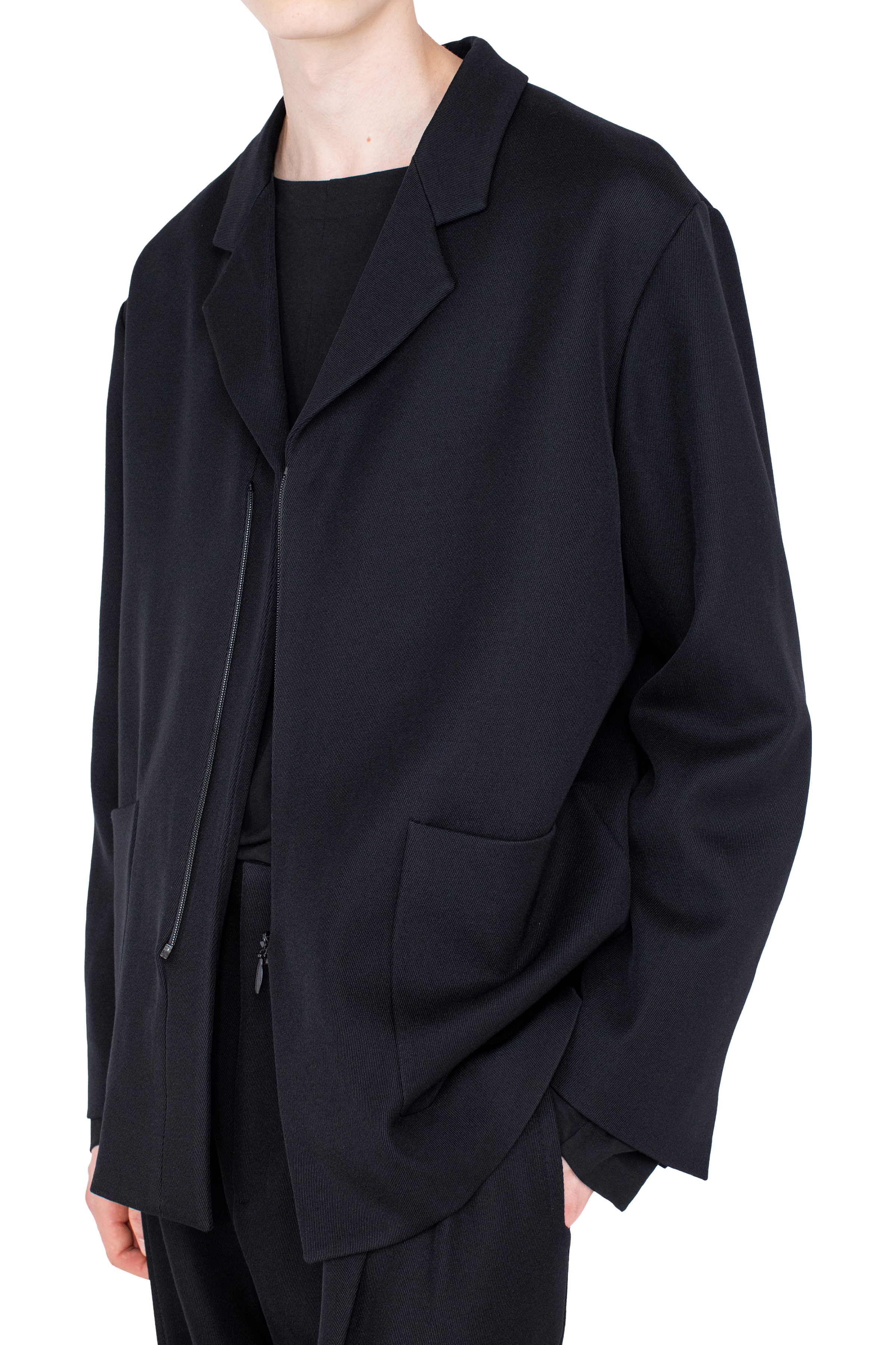 Kiko Kostadinov Outerwear VOTIVE Zip Blazer blazer Jet Black laine