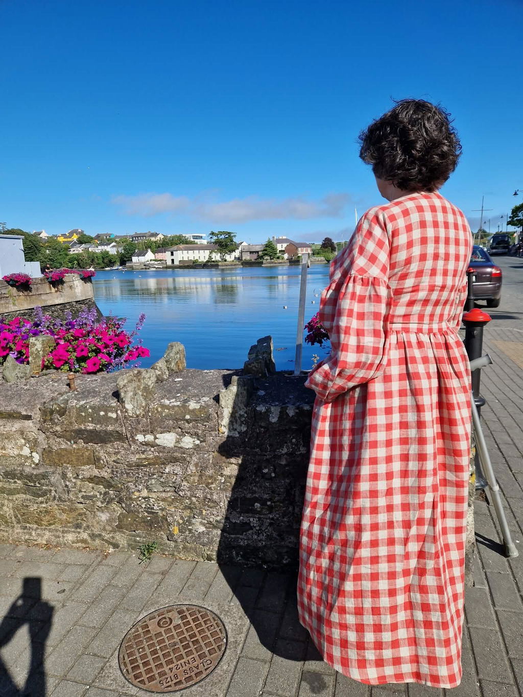 Laumė linen Linen Dresses Rugilė robe en lin à carreaux