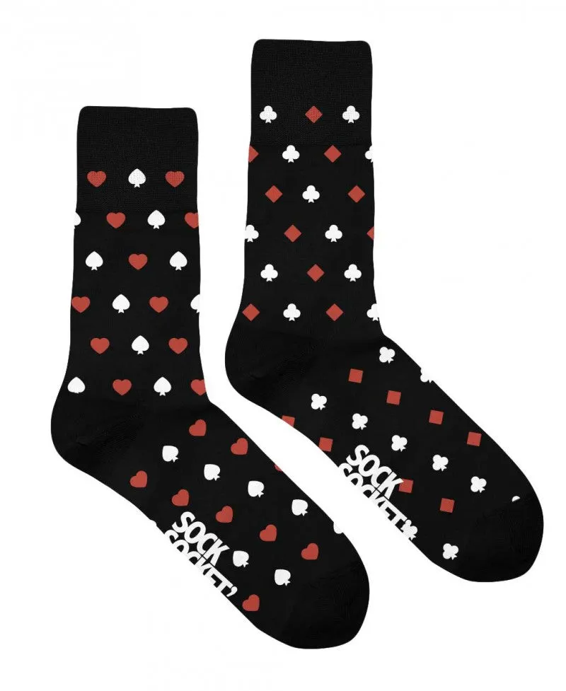 Juste Un T-shirt Chaussettes x Socksocket Les Valentin chaussettes noires dépareillées