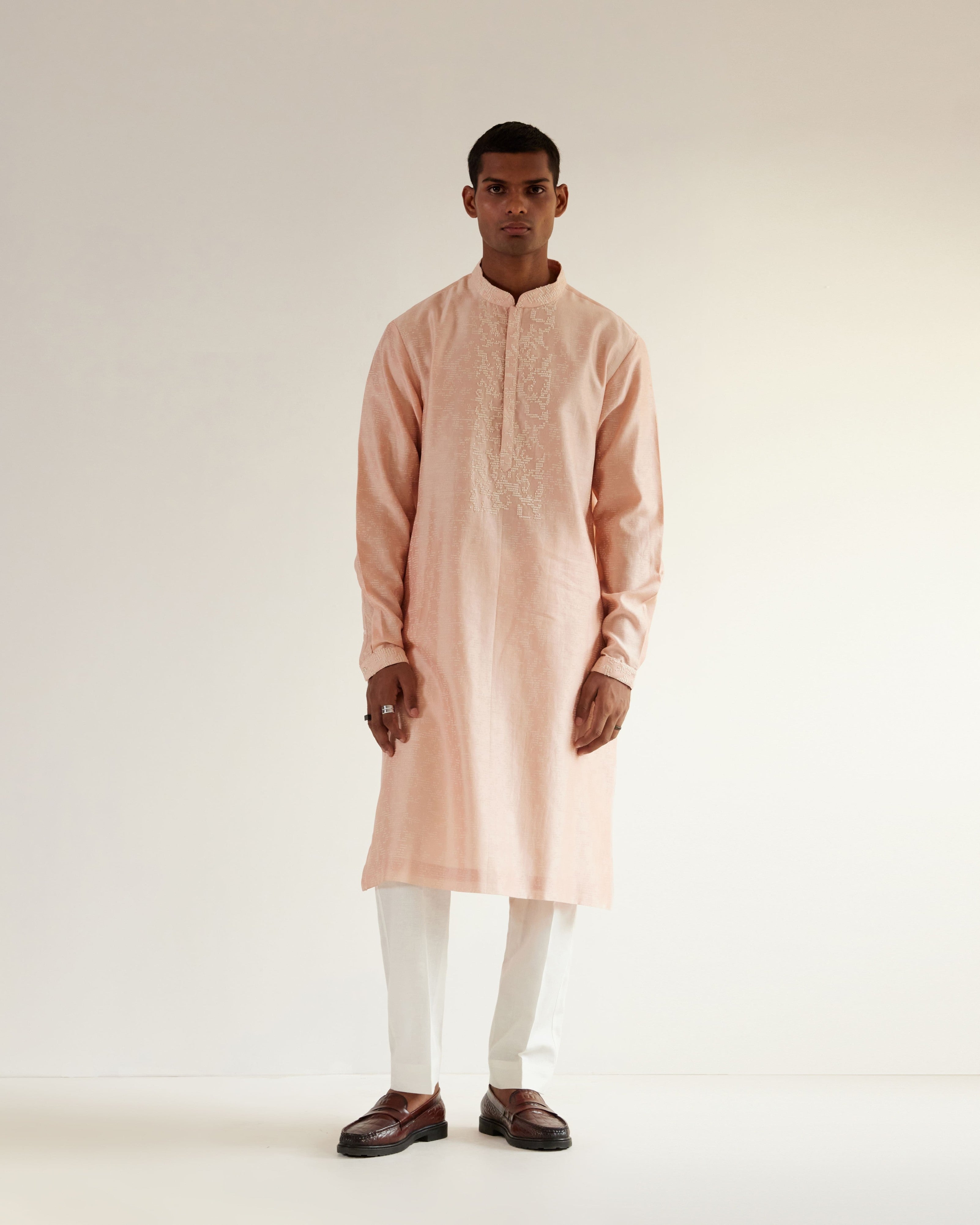 COUNTRYMADE Kurtas Camo-Block Print Kurta Set kurta rose brodé