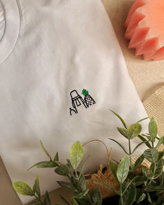 Juste Un T-shirt T-shirts Brodés Bikini Bottom T-shirt coton biologique