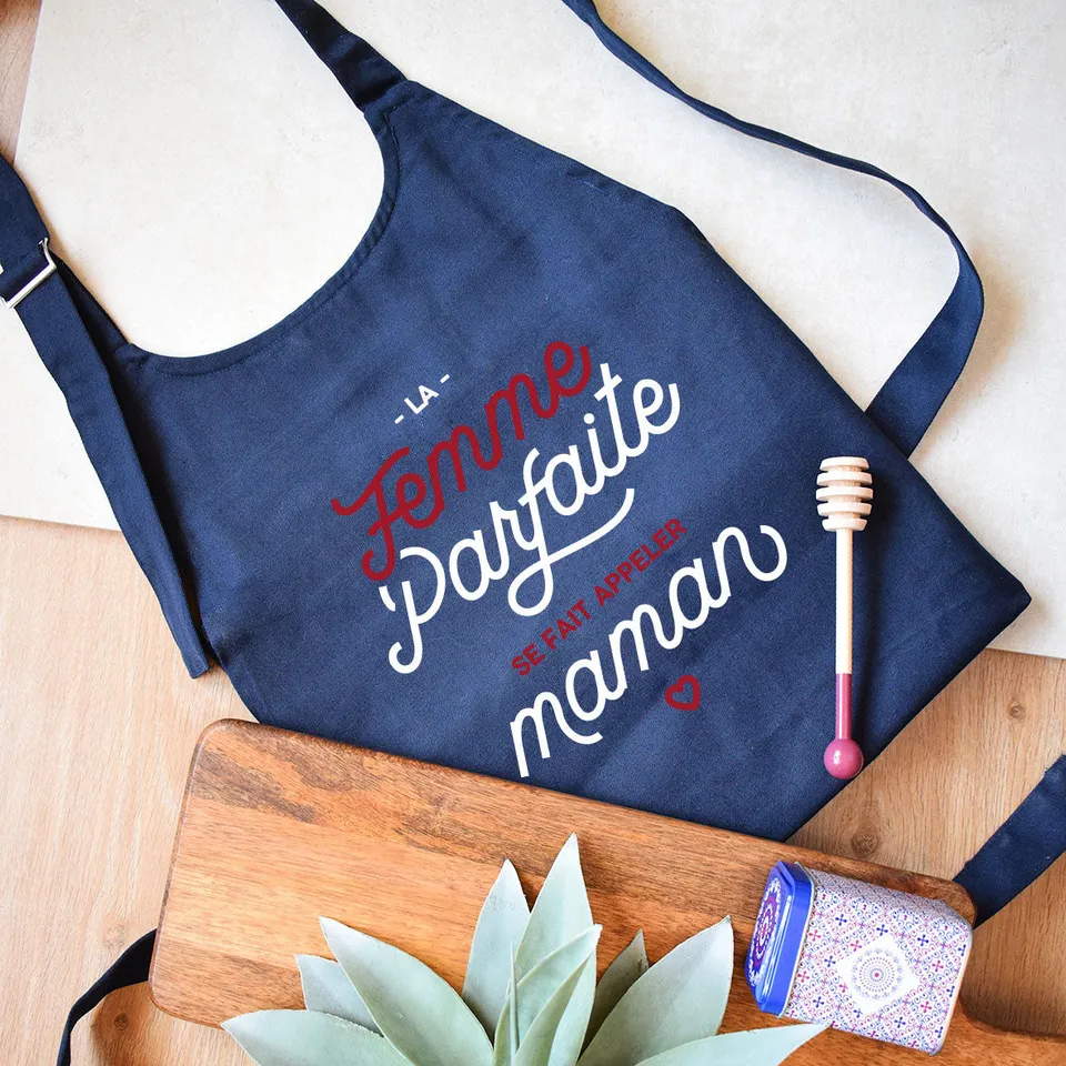 Juste Un T-shirt Tabliers La femme parfaite se fait appeler maman tablier