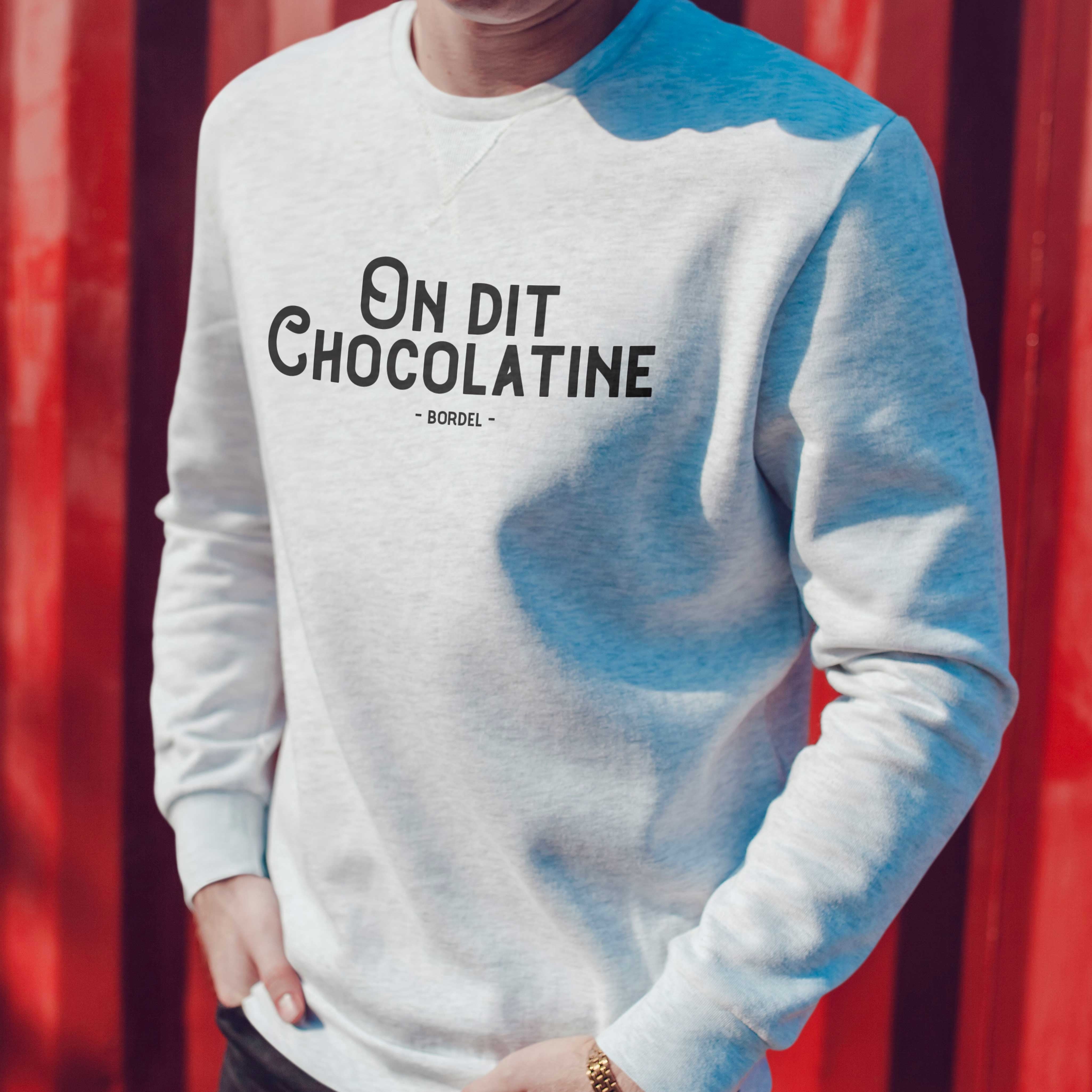Juste Un T-shirt Sweats Imprimés On dit Chocolatine sweat homme