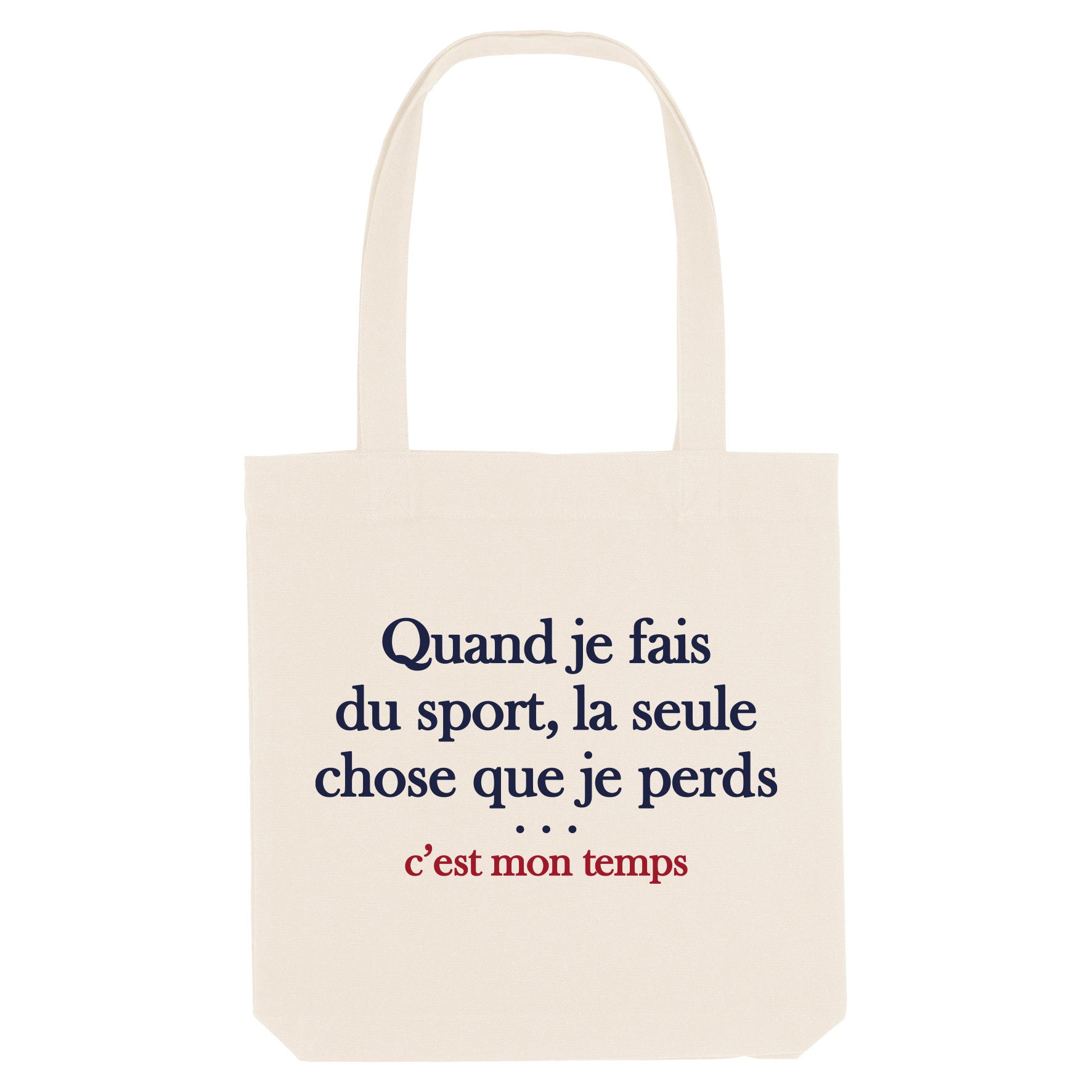 Juste Un T-shirt Tote Bags Je perds mon temps Tote bag humour