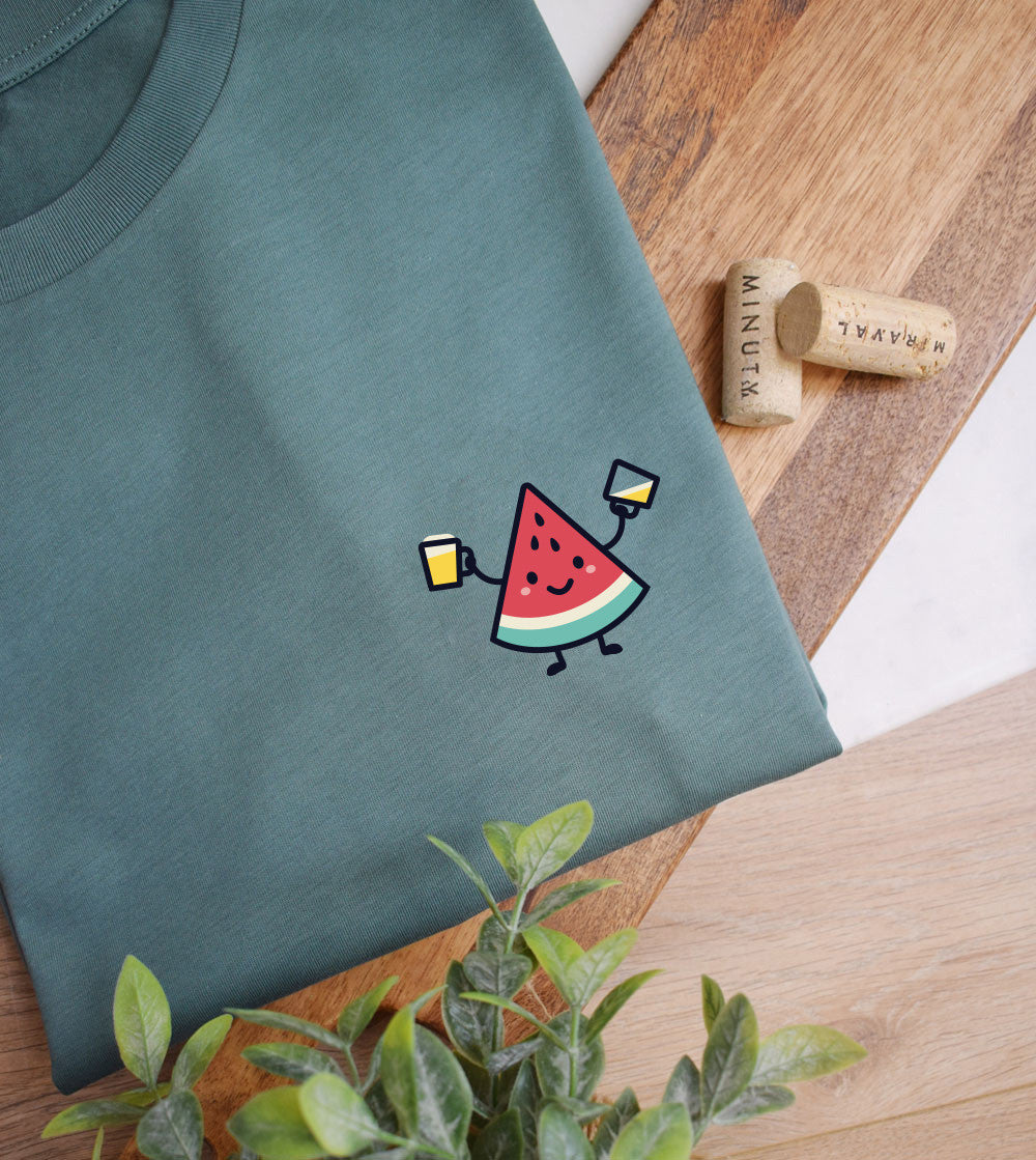 Juste Un T-shirt T-shirts Imprimés Bière Pastèque t-shirt blanc