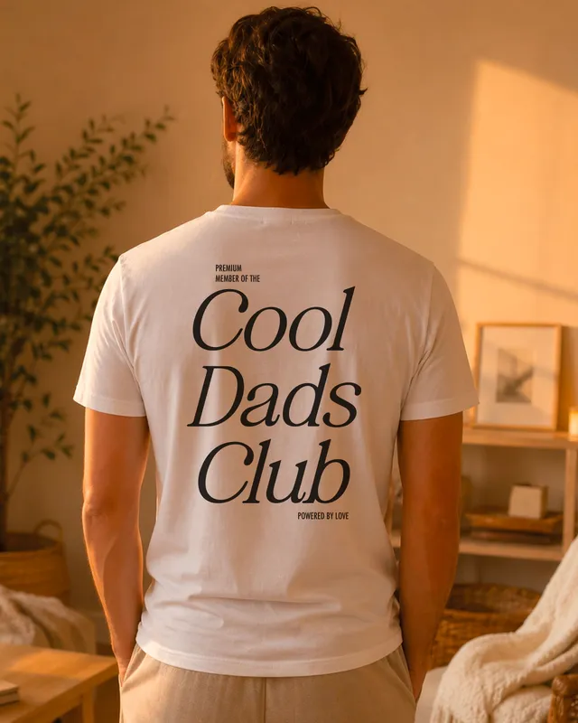 Juste Un T-shirt T-shirts Imprimés Cool Dads Club t-shirt blanc coton bio