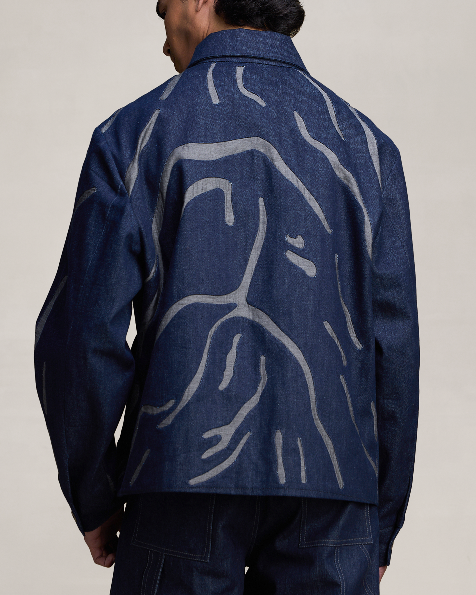 COUNTRYMADE Jackets THUMBPRINT BARMER JACKET veste en denim brodé