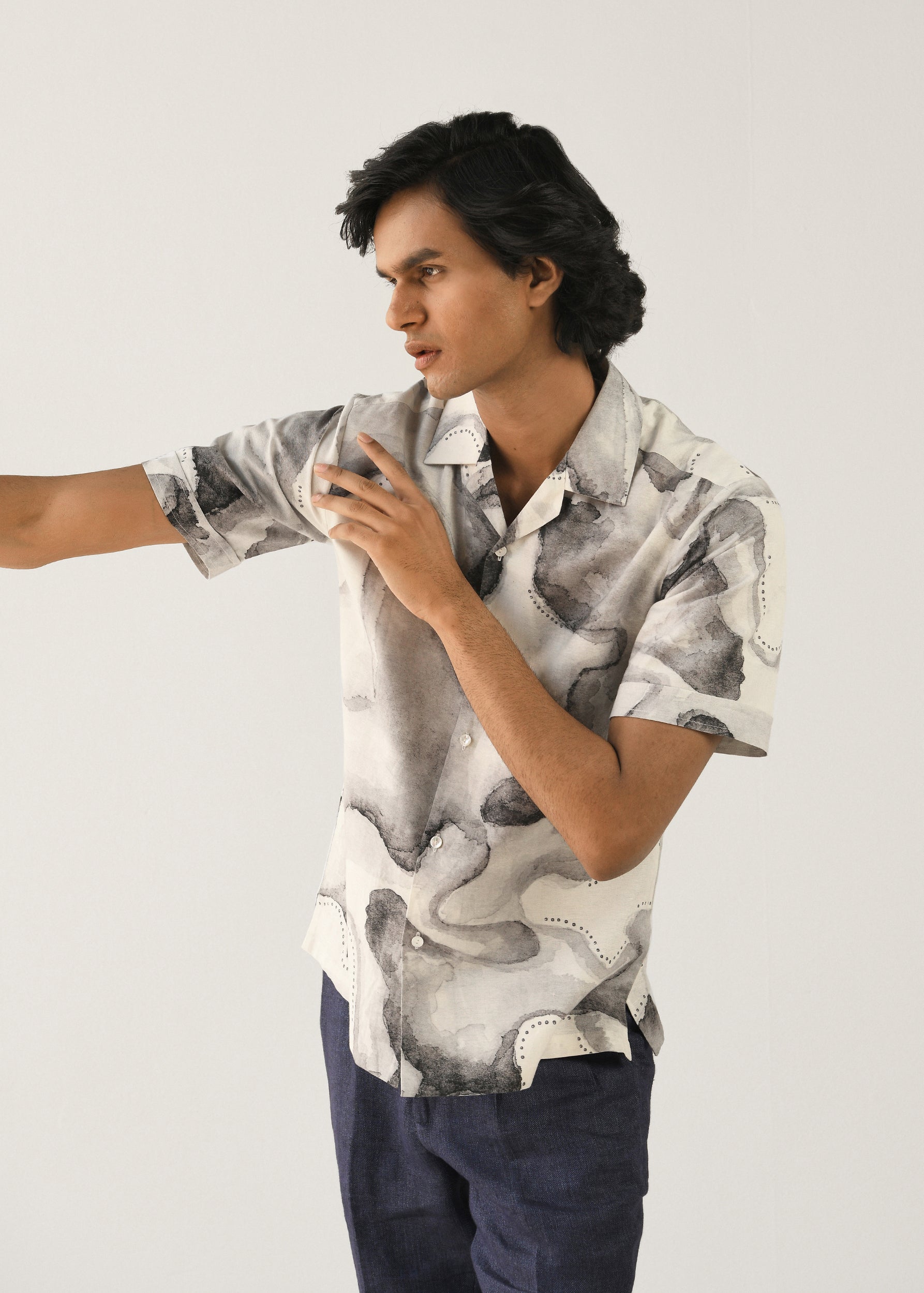 COUNTRYMADE Shirts Smoke Screen Shirt chemise taille sur commande lin-coton
