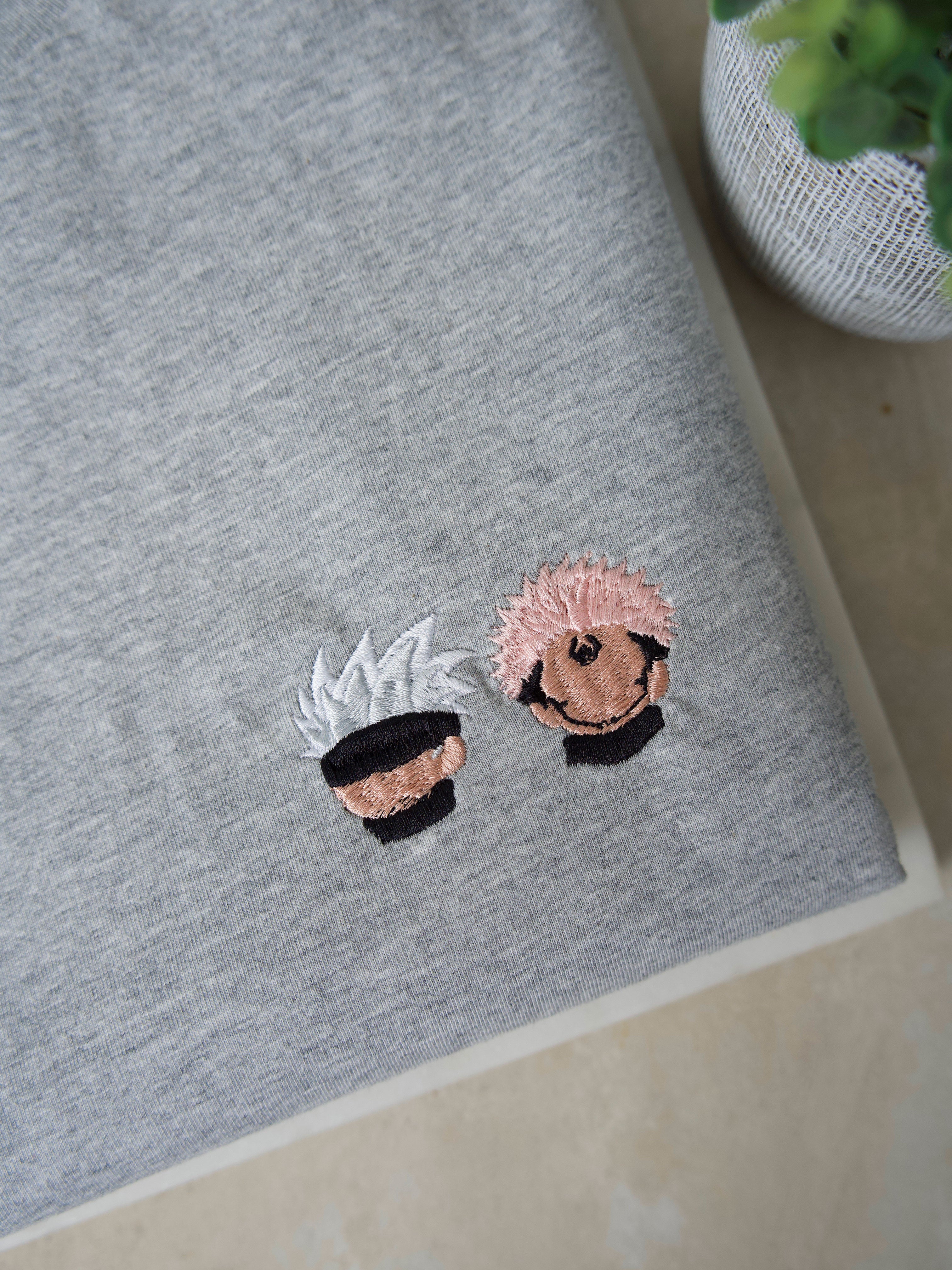 Juste Un T-shirt T-shirts Brodés Jujutsu Kaisen t-shirt brodé manga