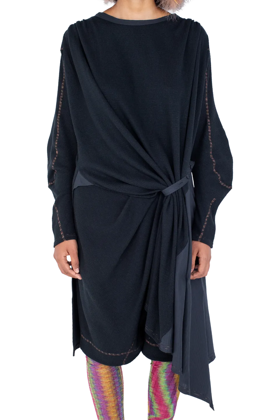 Kiko Kostadinov Dresses EIDER GODET Dress robe Ink Black coton