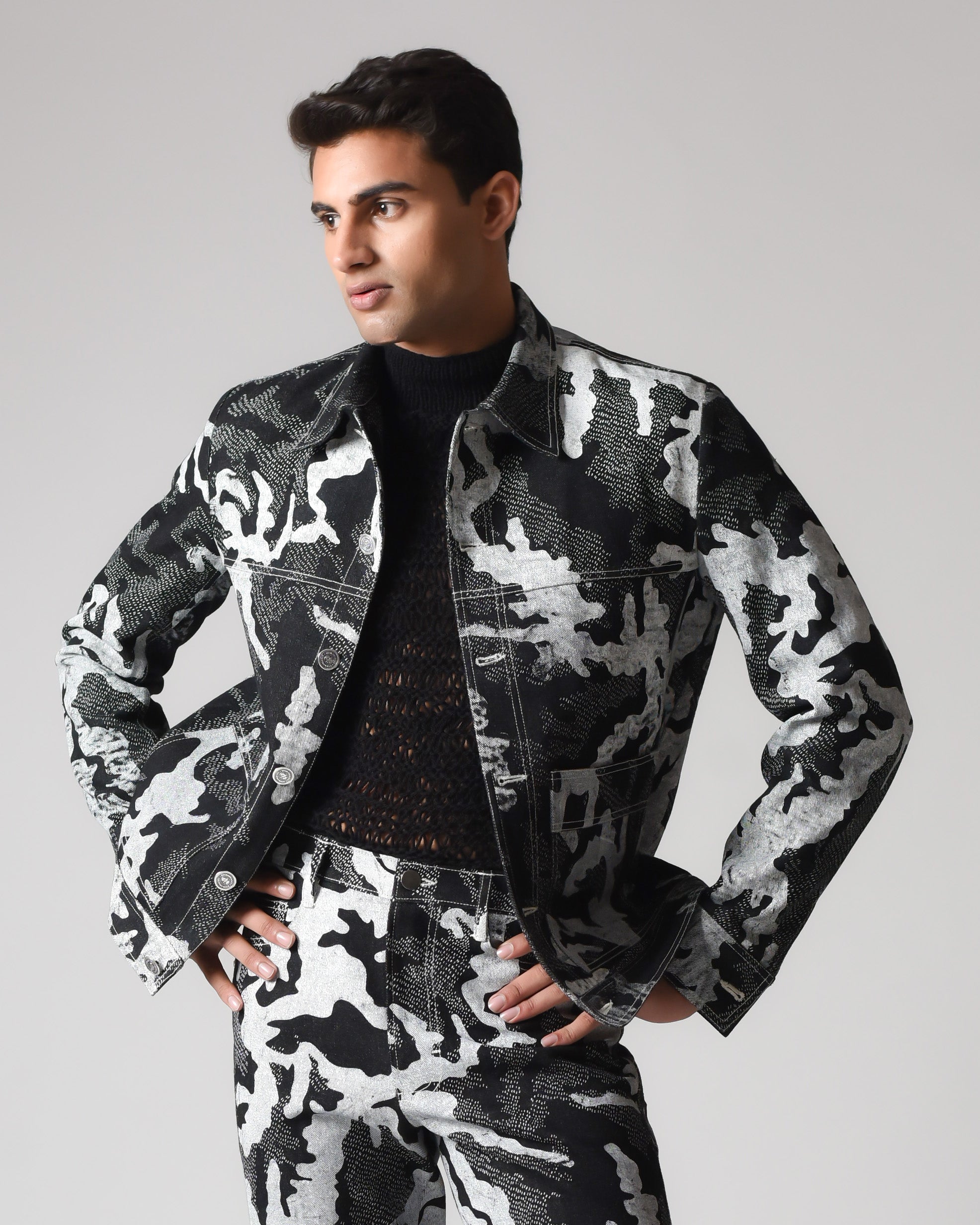 COUNTRYMADE Jackets Camouflage Shadow Denim Jacket veste en denim