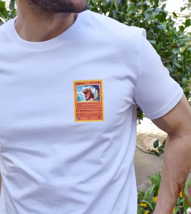 Juste Un T-shirt T-shirts Imprimés Pokemon Papa t-shirt homme