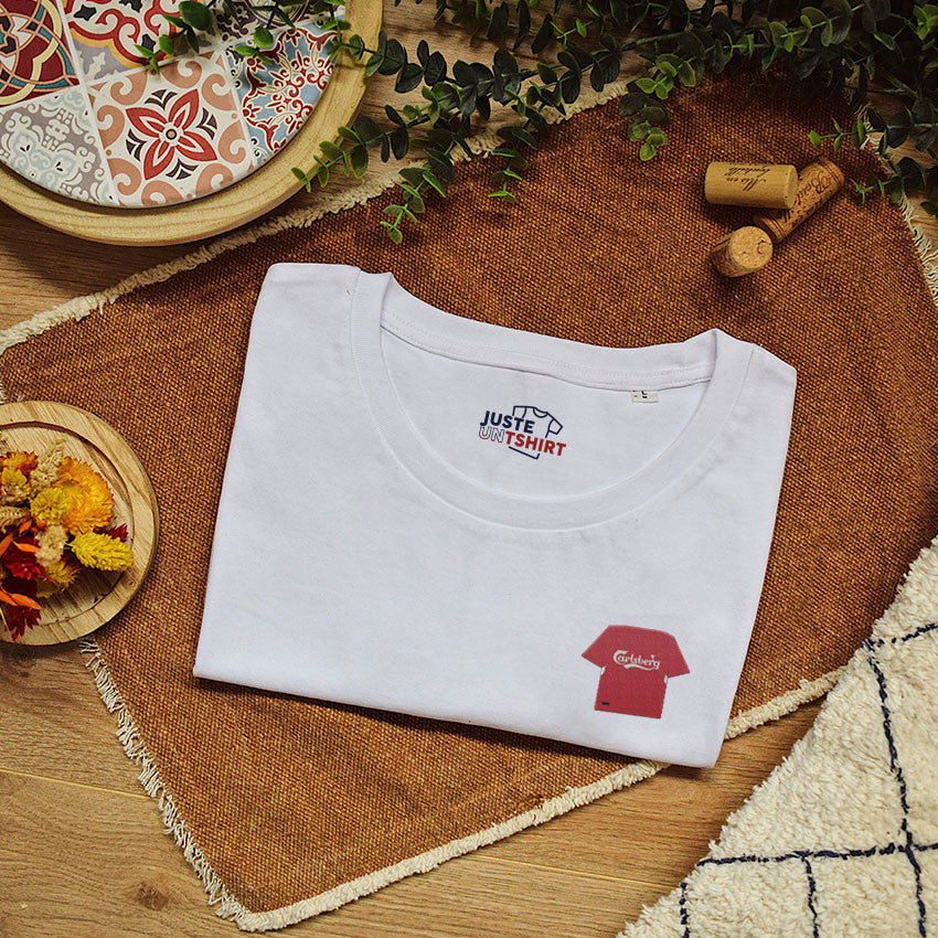 Juste Un T-shirt T-shirts Brodés Liverpool FC t-shirt blanc