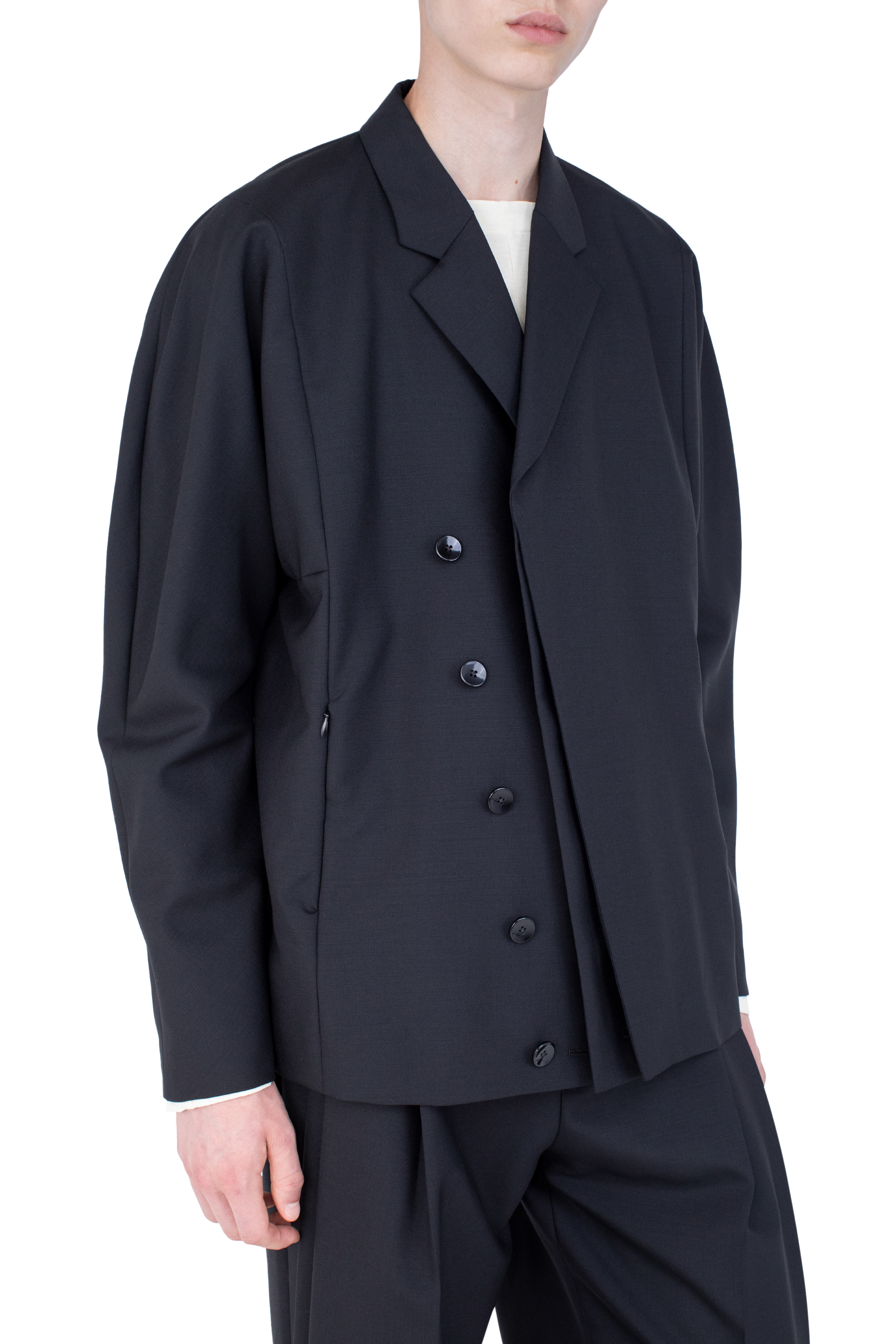 Kiko Kostadinov Outerwear VAALS Tailored Blazer Space Black 44 laine mohair