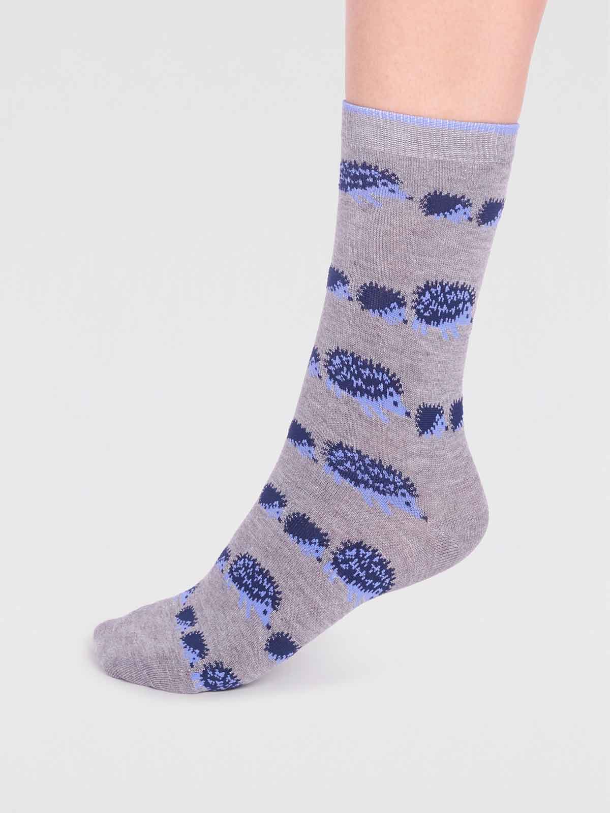 Thought Chaussettes femme coffret 4 paires renards hérissons en bambou