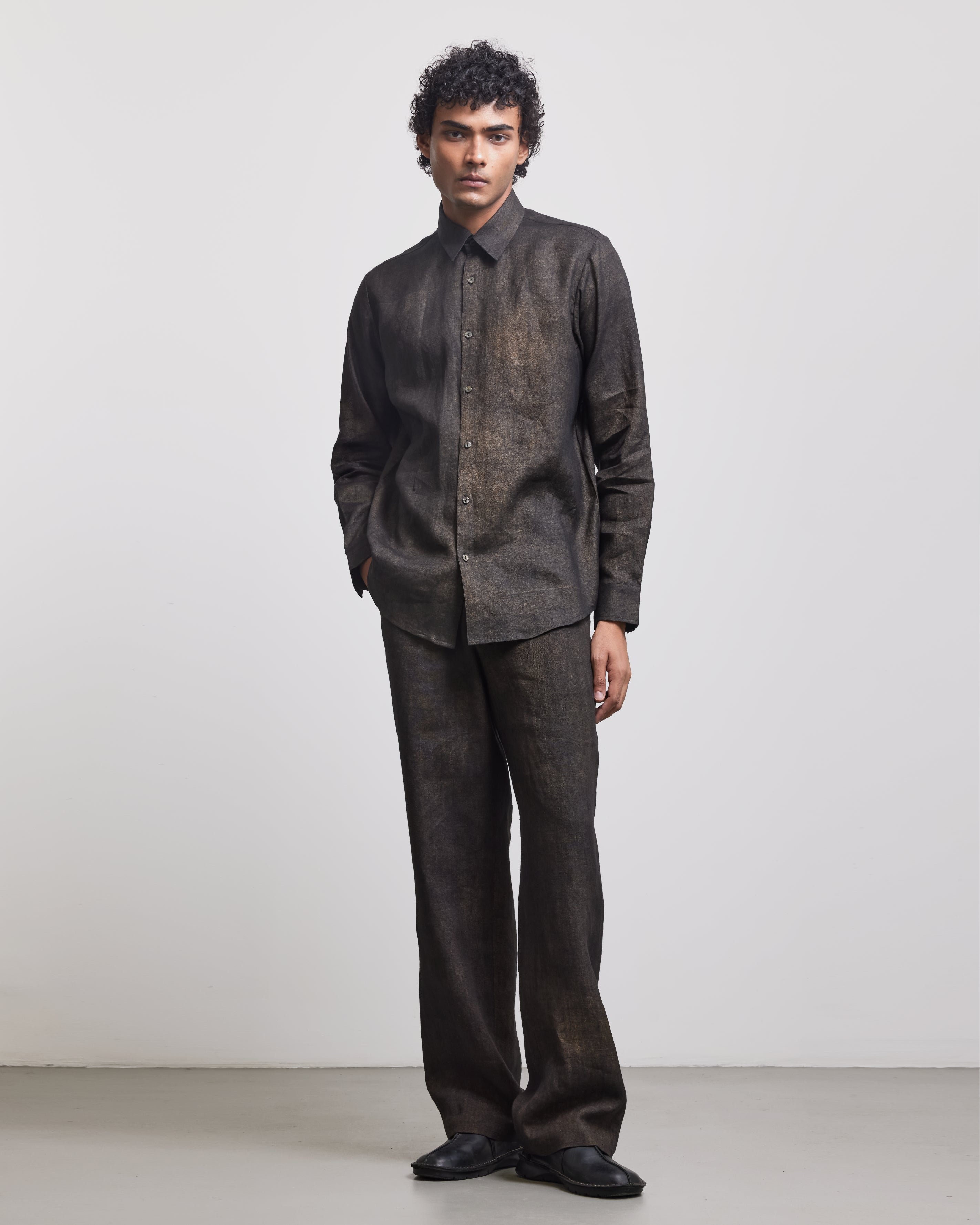COUNTRYMADE Shirts BRONZE COATED SHIRT chemise XS-XXL lin 100 % bronze