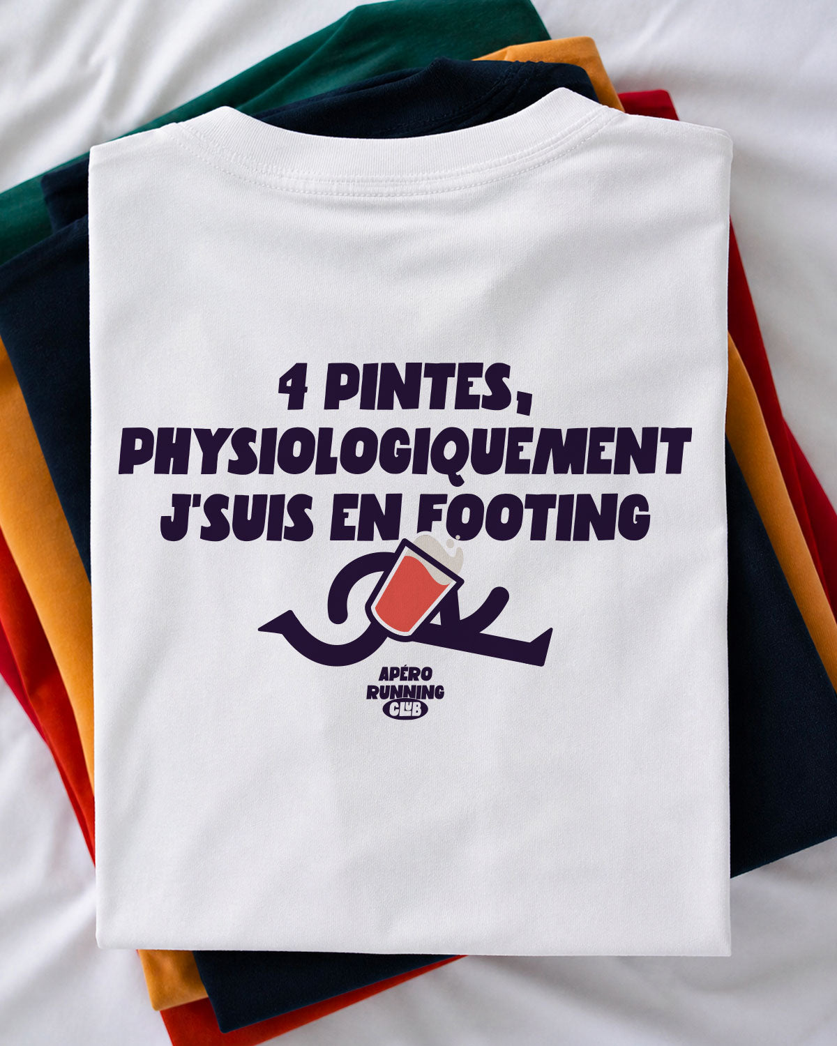 Juste Un T-shirt T-shirts Imprimés Apéro Running Club t-shirt homme coton bio