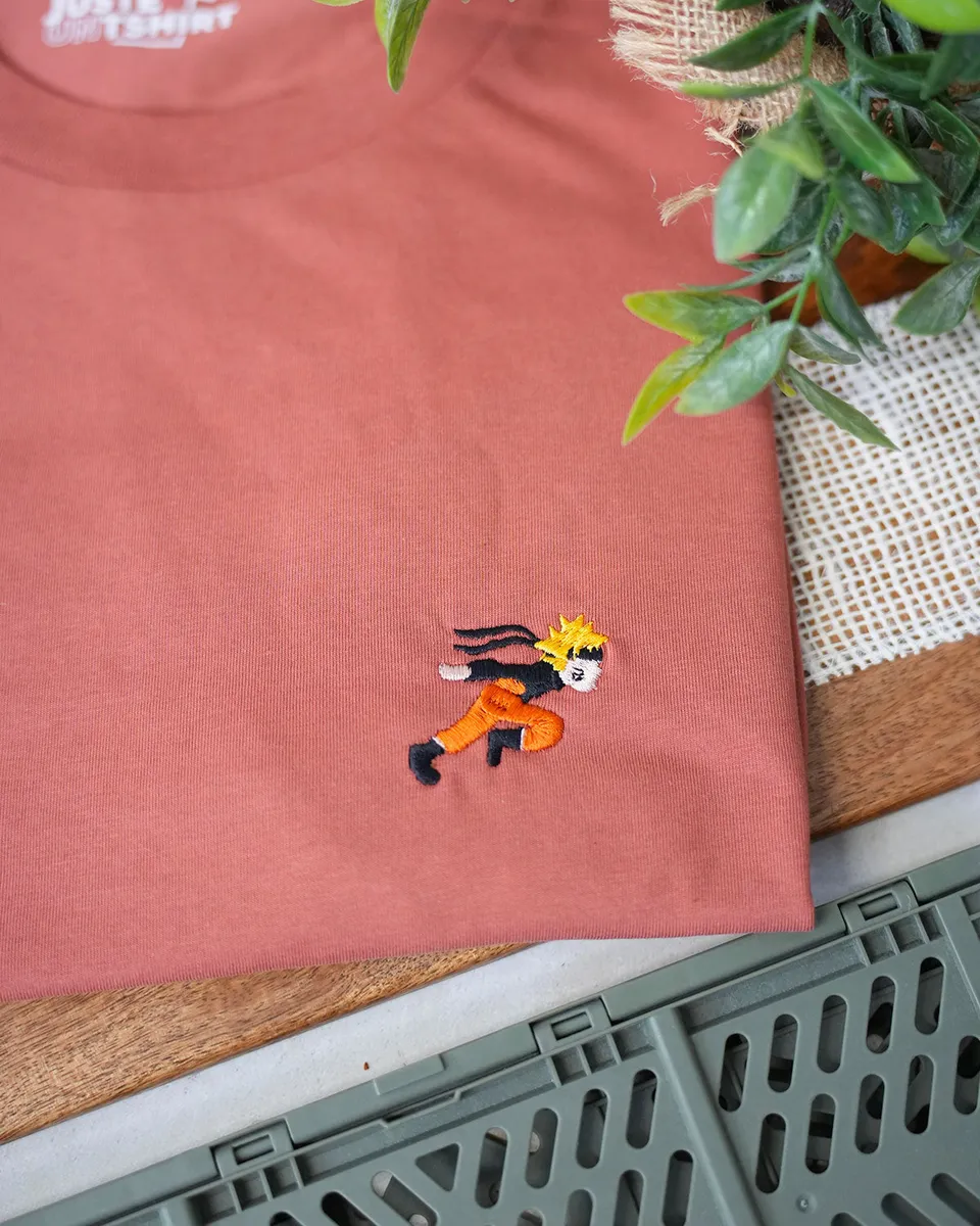 Juste Un T-shirt T-shirts Brodés Mangas Running t-shirt brodé
