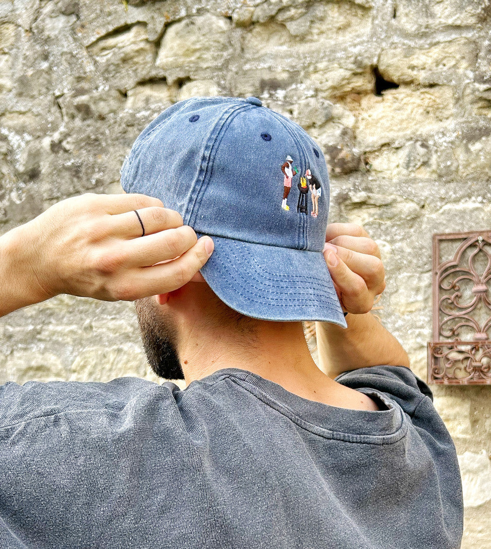 Juste Un T-shirt Casquettes Barbecue des vacances casquette brodée rouge vintage