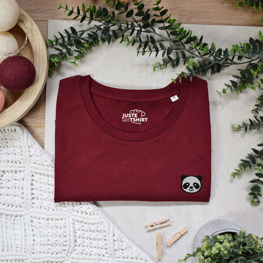 Juste Un T-shirt T-shirts Brodés Panda t-shirt brodé