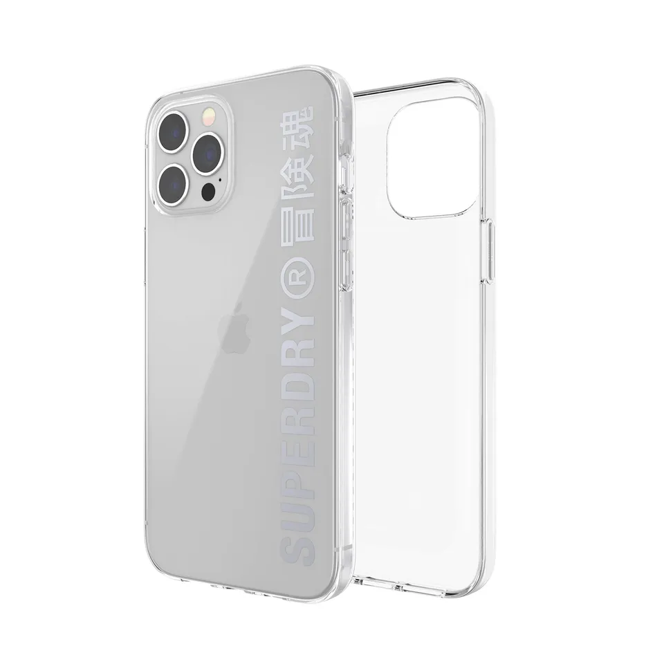 Superdry Coques de Protection 42591 coque iPhone 12 transparente argent