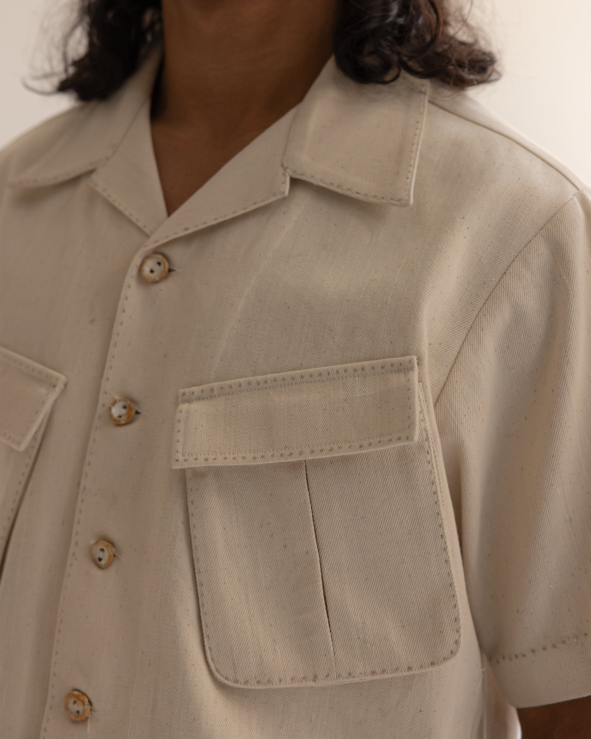 COUNTRYMADE Jackets Artisan denim safari veste en denim tissé main