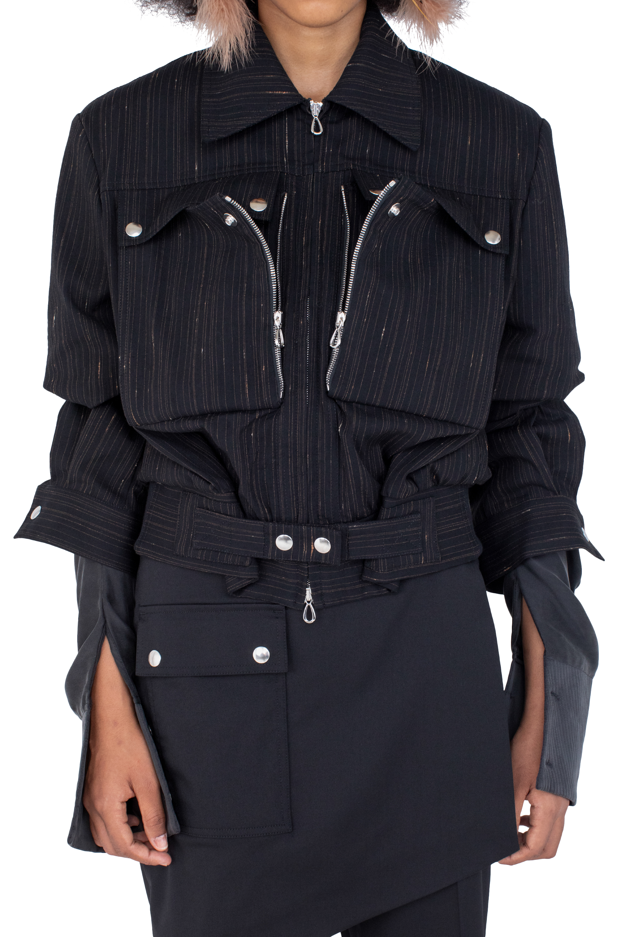 Kiko Kostadinov Outerwear PEREGRINE Jacket veste Charcoal / Rose en coton