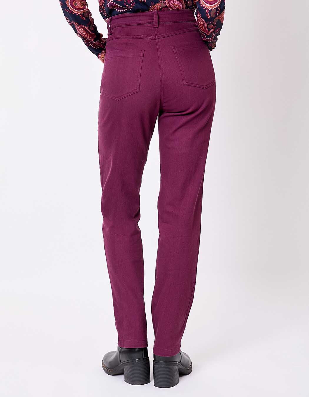 La Fiancée Pantalons Pantalon Reck pantalon figue coton bio stretch