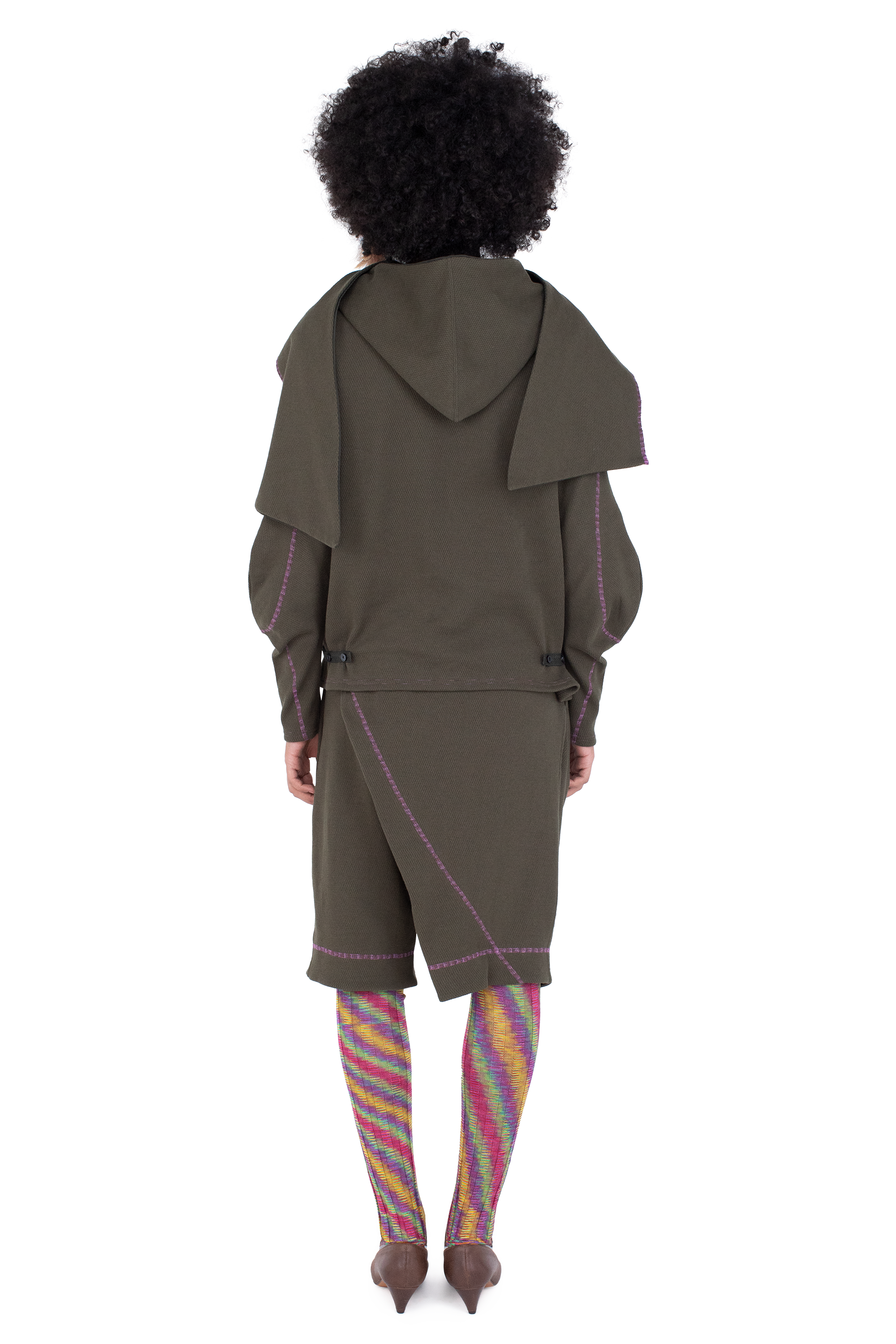 Kiko Kostadinov Tops PETREL Hooded Pullover pull Cedar Green coton