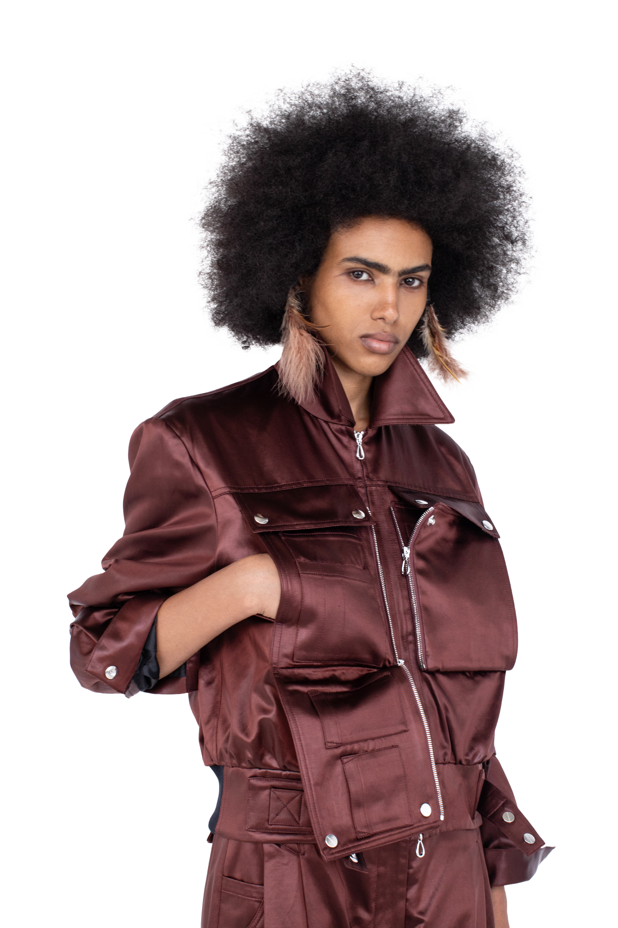 Kiko Kostadinov Outerwear PEREGRINE Jacket veste Burnt Umber utilitaire