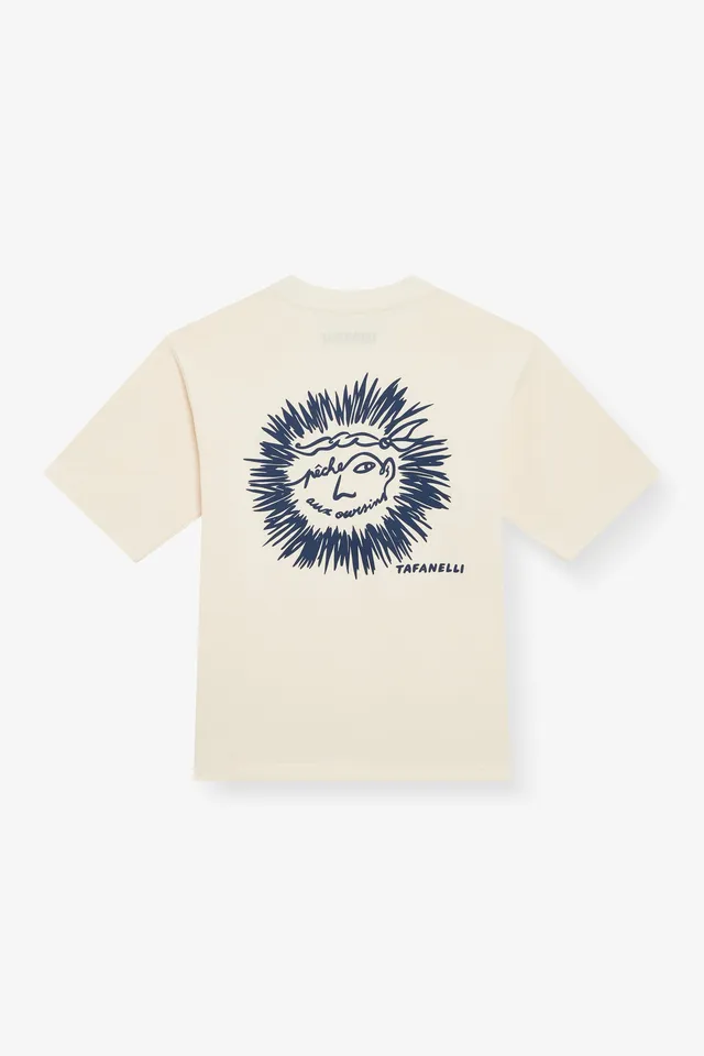 TAFANELLI T-Shirts LA PÊCHE AUX OURSINS | 1755 t-shirt écru limité 30 pièces