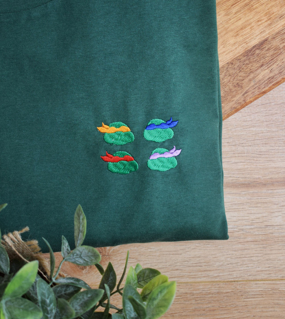 Juste Un T-shirt T-shirts Brodés Cowabunga T-shirt blanc coton bio