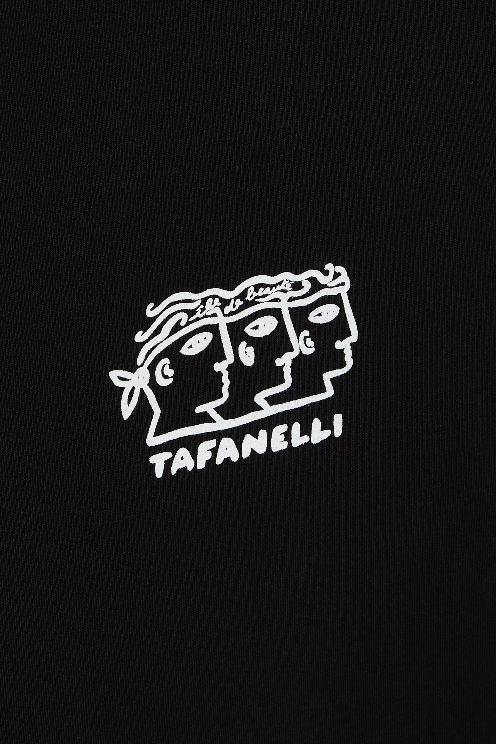 TAFANELLI T-Shirts La Trinità T-shirt noir coton 280 g