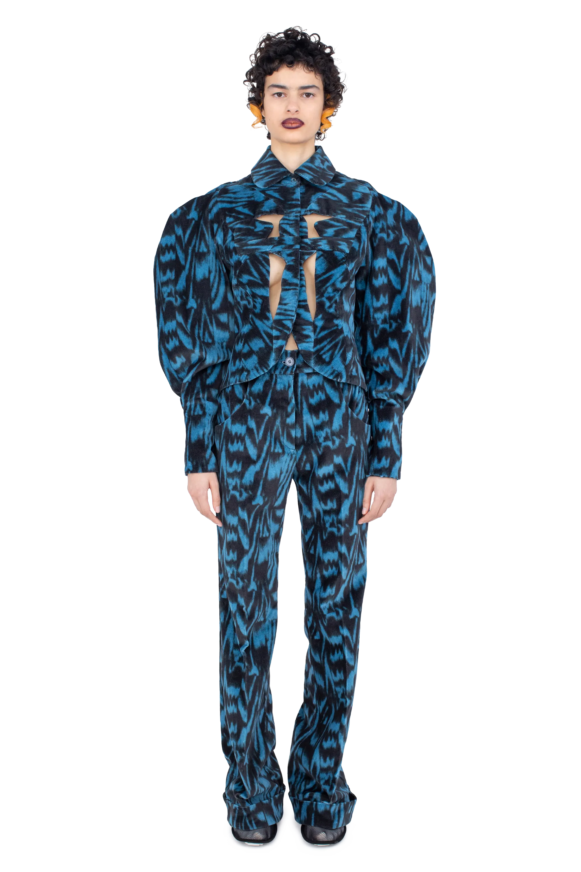 Kiko Kostadinov Outerwear ISTRIAN Jacket veste Sapphire Blue Black