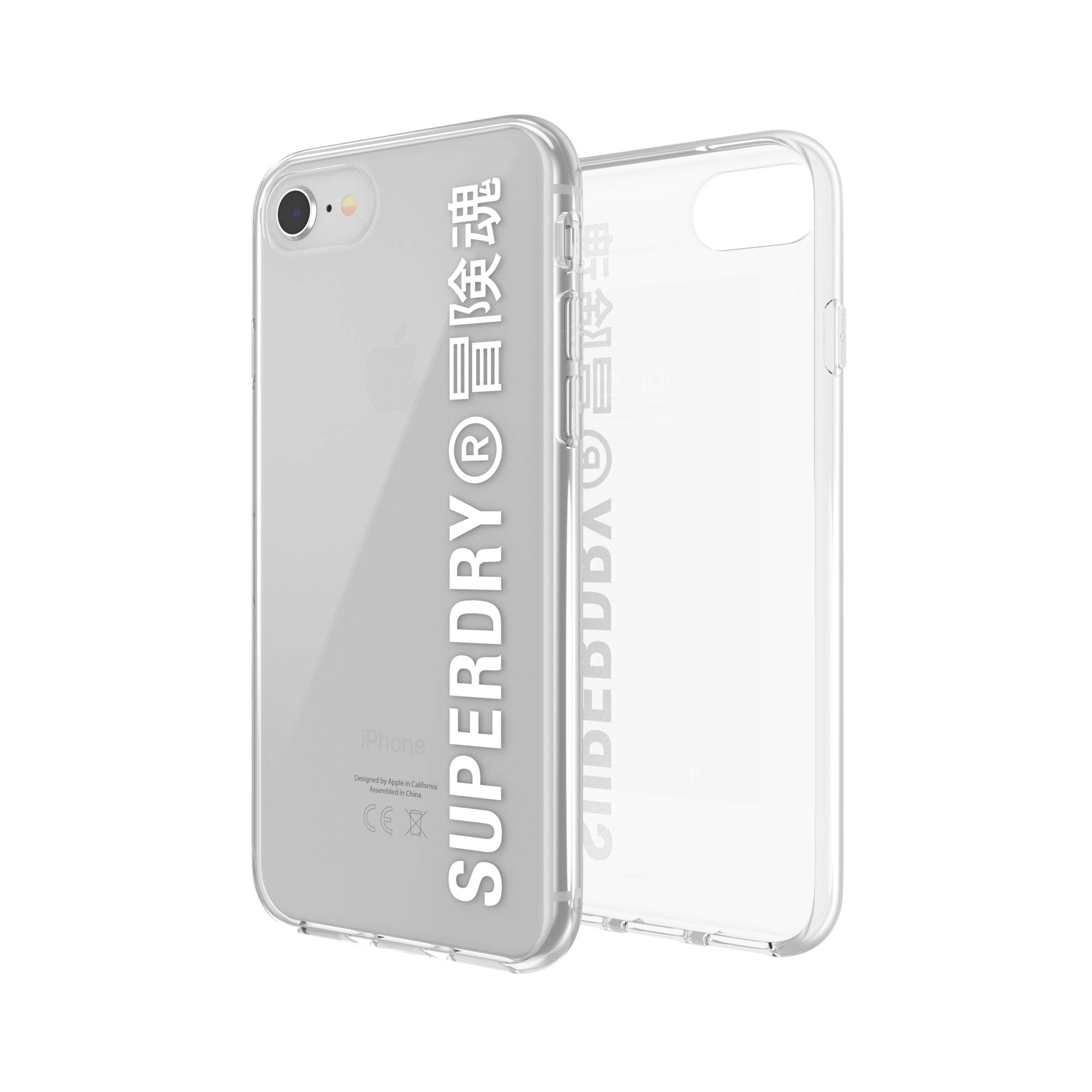 Superdry Coques de Protection coque iPhone 6/6S/7/8/SE transparente antichute
