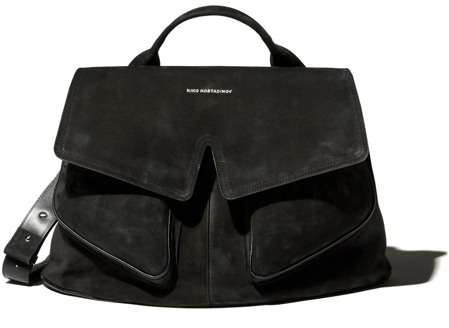 Kiko Kostadinov Bags MEZULARI Bag sac besace noir en nubuck de bovin