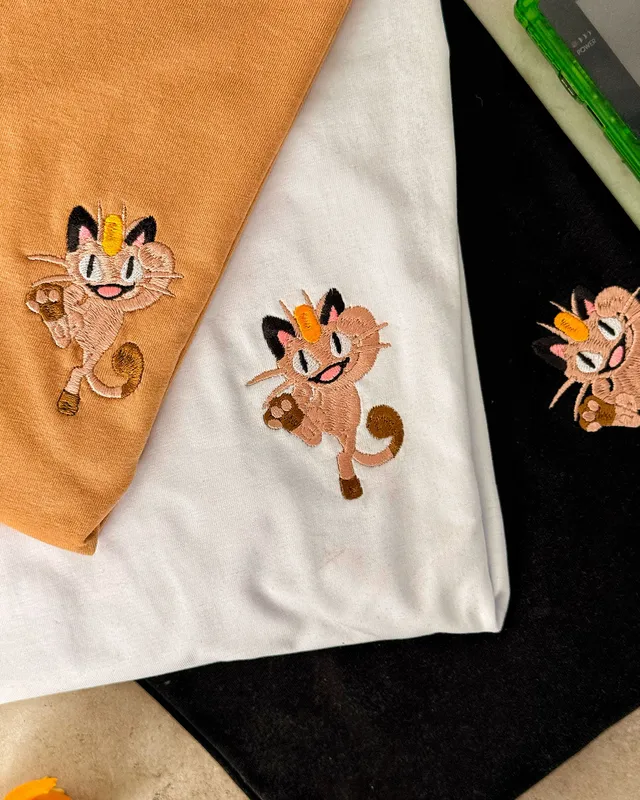 Juste Un T-shirt T-shirts Brodés Miaouss T-shirt en coton bio