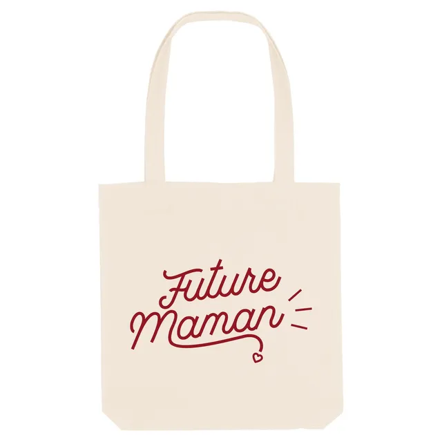 Juste Un T-shirt Tote Bags Future maman tote bag naturel