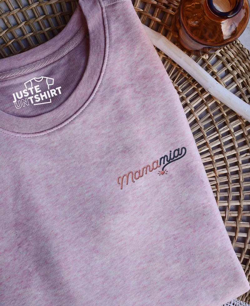 Juste Un T-shirt Sweats Brodés MamaMia sweat brodé maman
