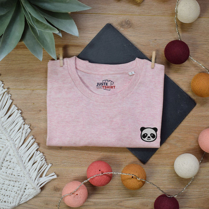 Juste Un T-shirt T-shirts Brodés Panda t-shirt brodé