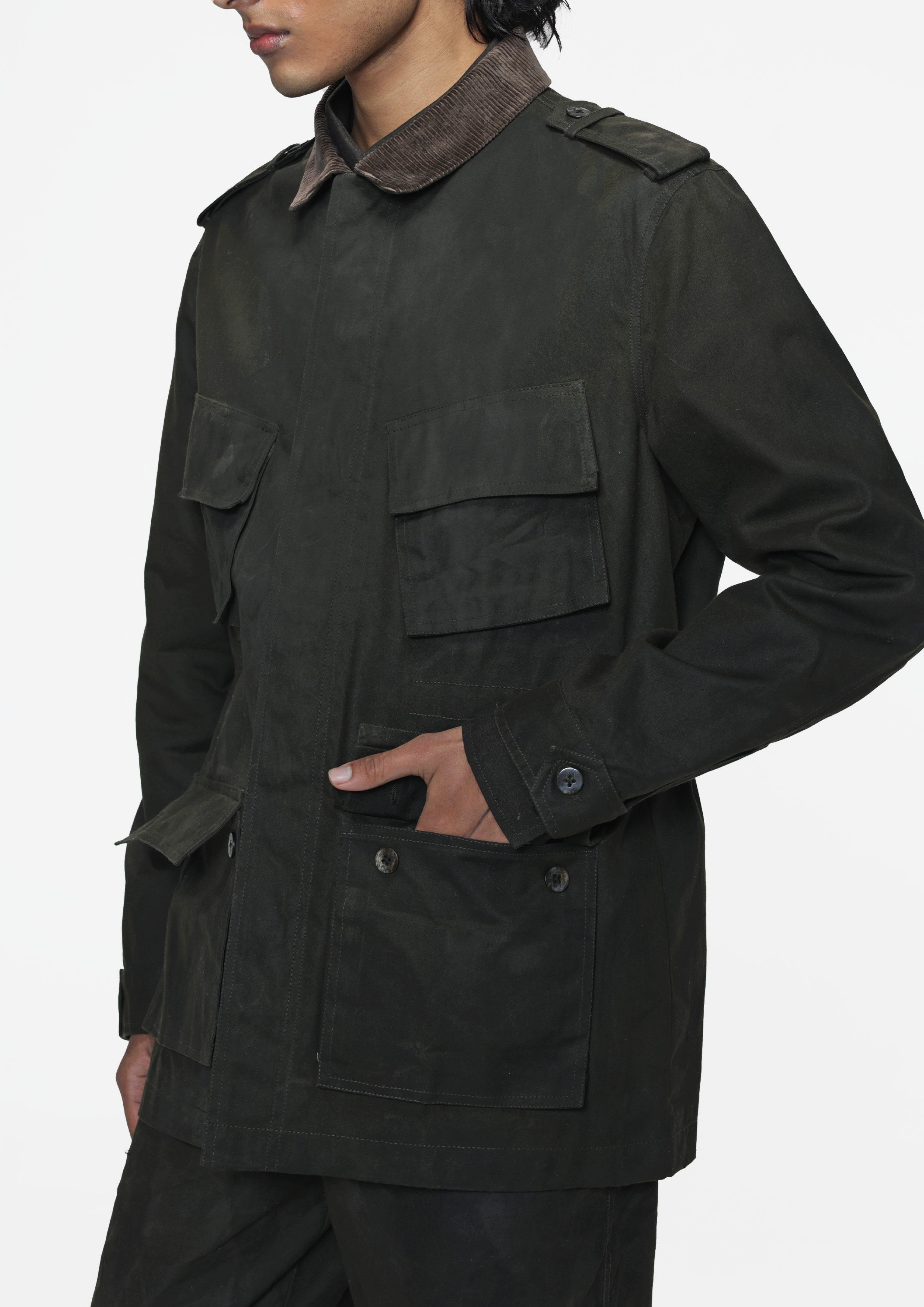 COUNTRYMADE Jackets Military Waxed Field Jacket veste en toile cirée