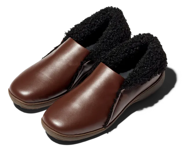 Kiko Kostadinov Shoes ISKAR Slip-on chaussures Terra cuir shearling